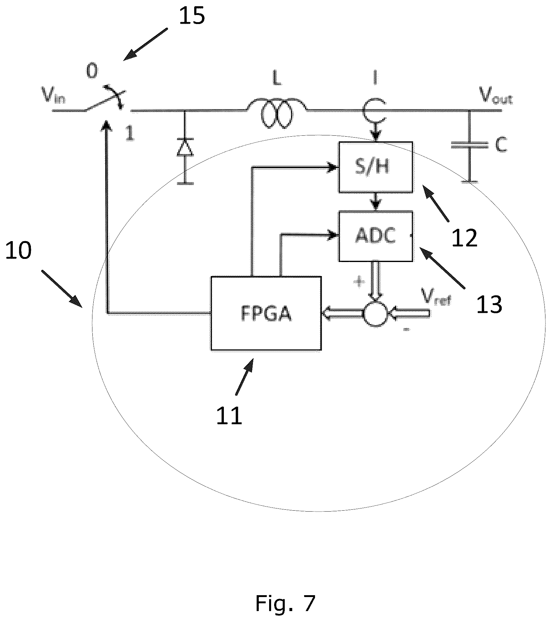 Patent US12348131 Figure 9 – Peak and valley current mode control using double compensation ramp