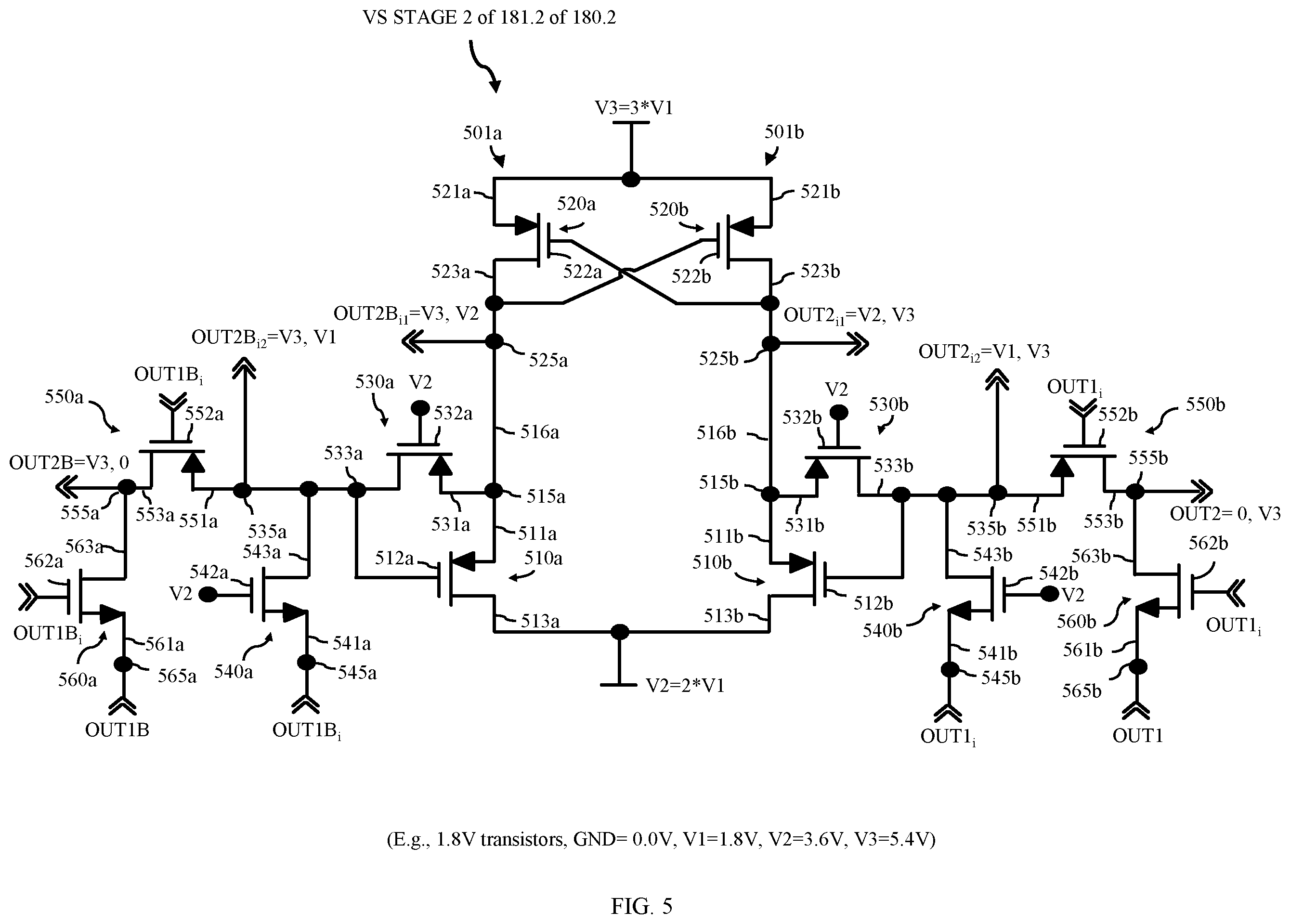 Patent US12348133 Figure 6 – Multi-stage charge pump circuit including voltage level shifter for clock signal generation