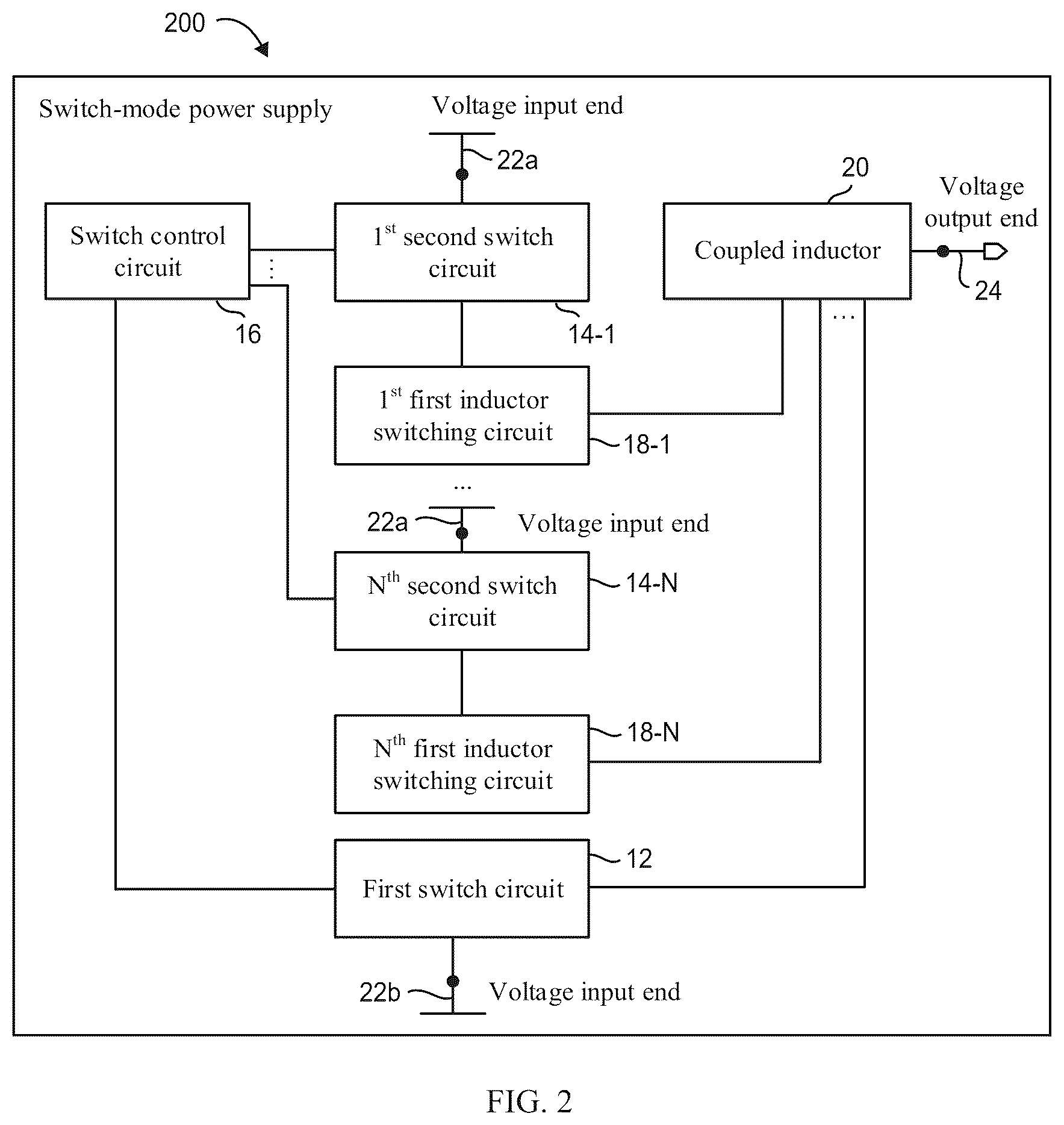Patent US12348137 Figure 2 – Switch-mode power supply