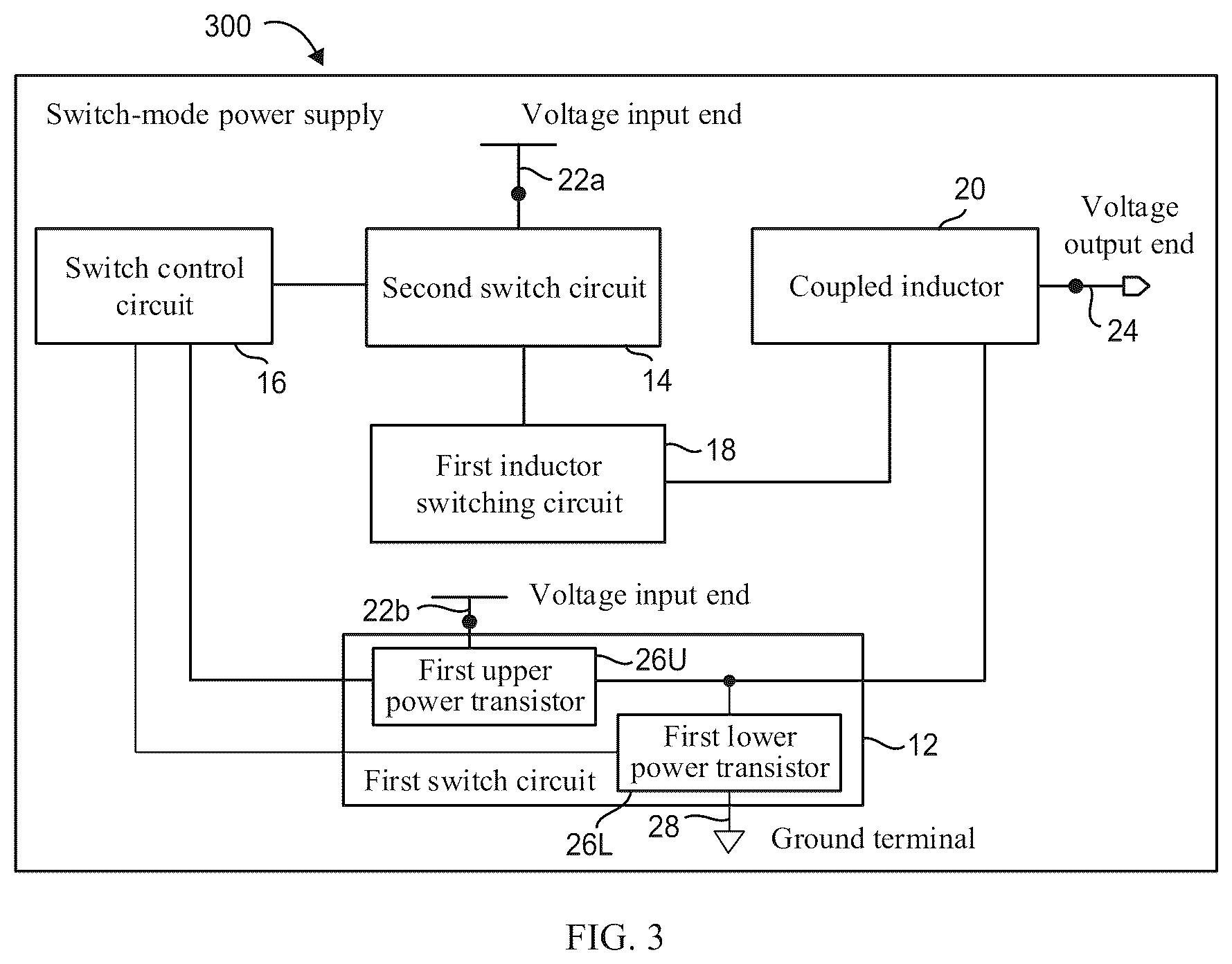 Patent US12348137 Figure 3 – Switch-mode power supply