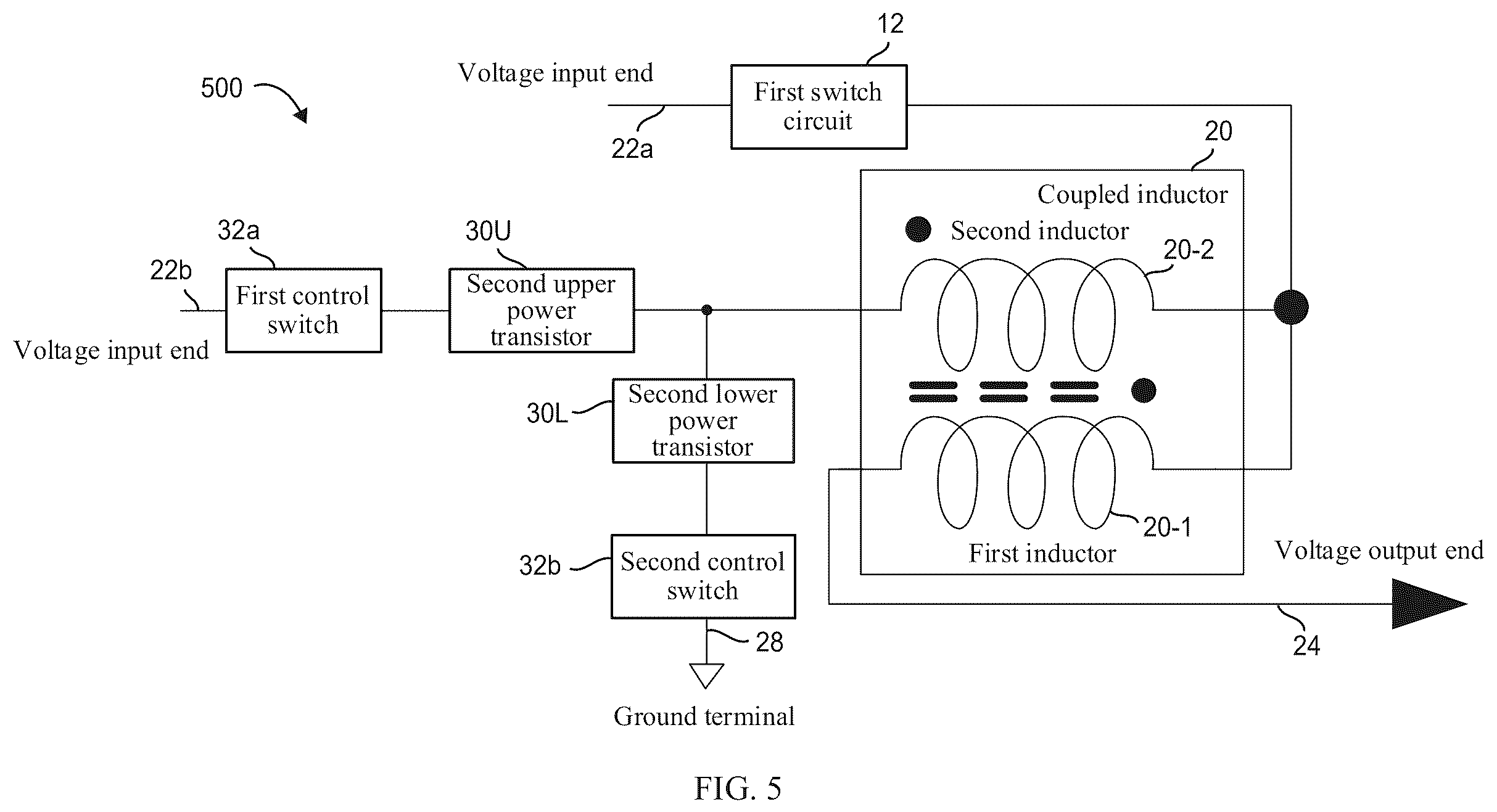 Patent US12348137 Figure 5 – Switch-mode power supply