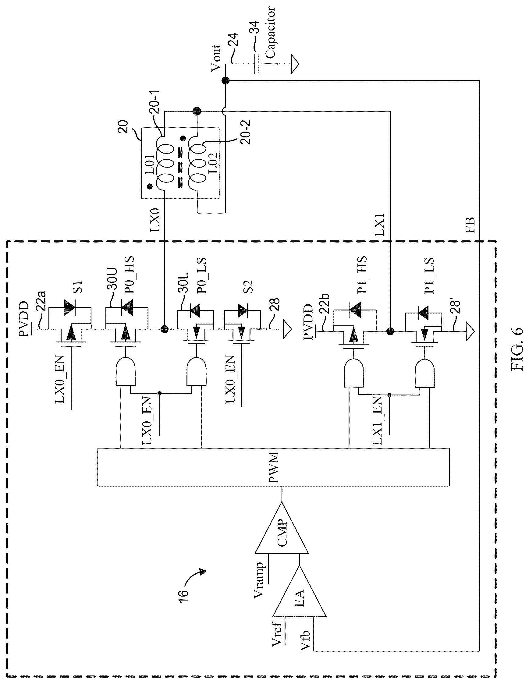Patent US12348137 Figure 6 – Switch-mode power supply