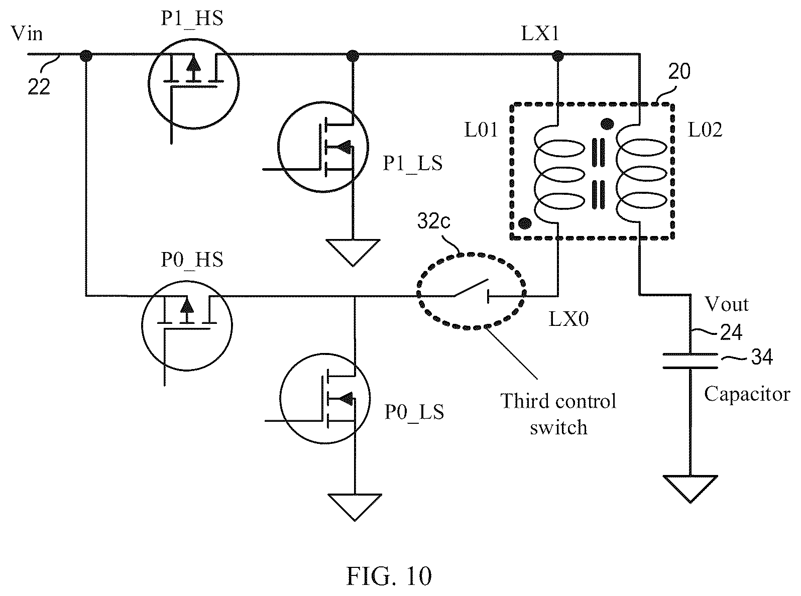 Patent US12348137 Figure 10 – Switch-mode power supply