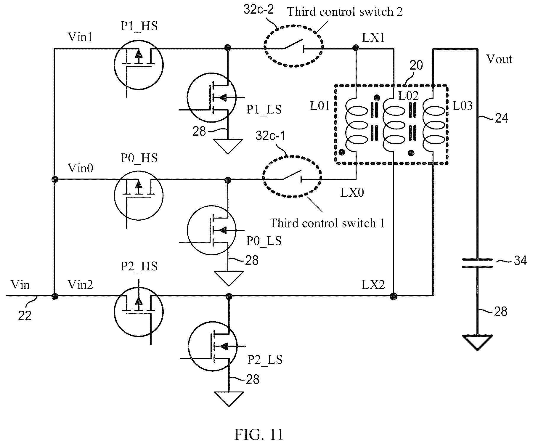 Patent US12348137 Figure 11 – Switch-mode power supply