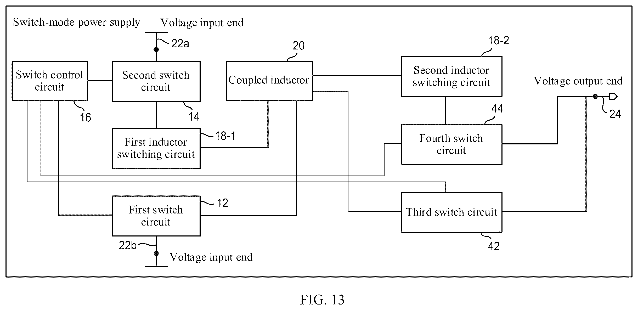 Patent US12348137 Figure 13 – Switch-mode power supply