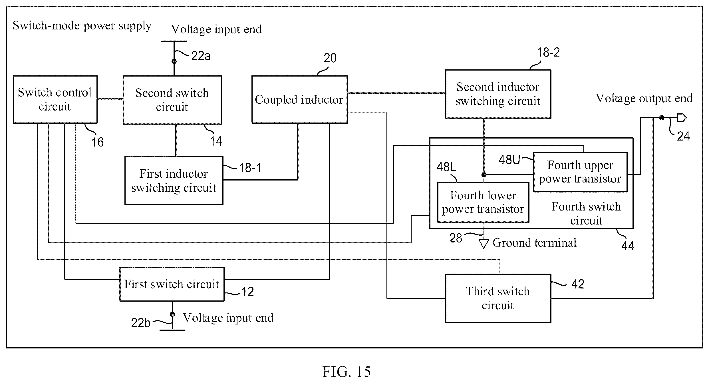 Patent US12348137 Figure 15 – Switch-mode power supply