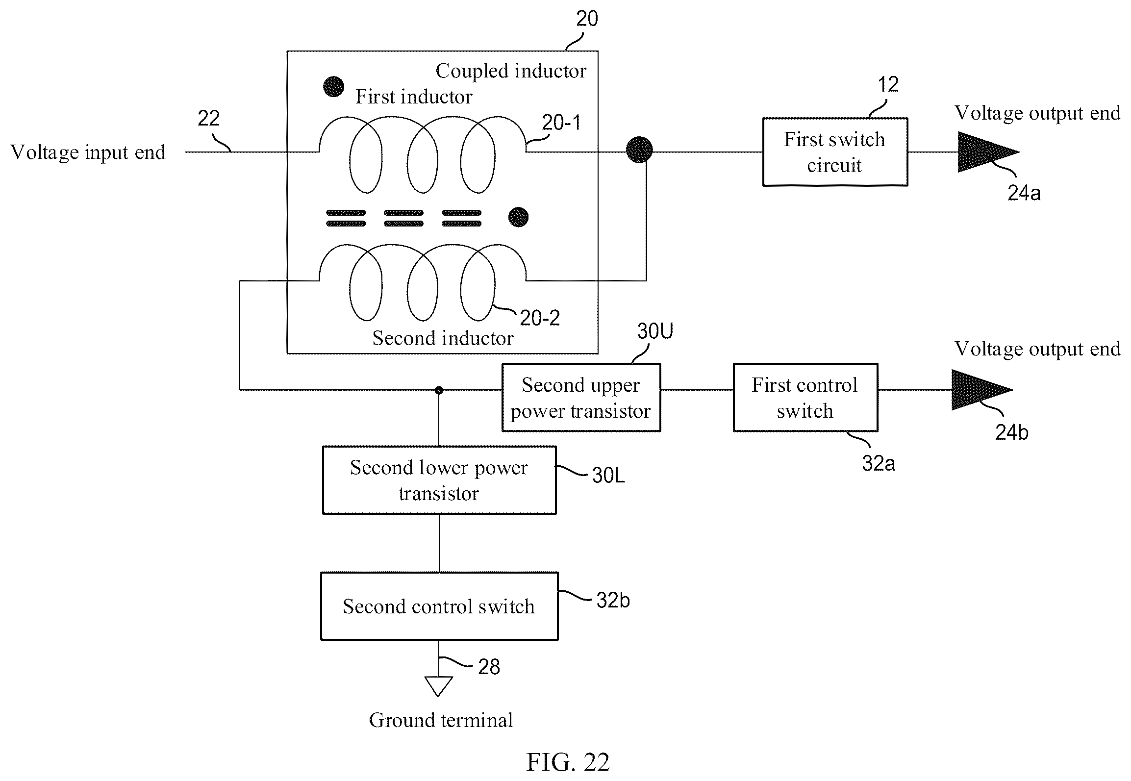 Patent US12348137 Figure 20 – Switch-mode power supply