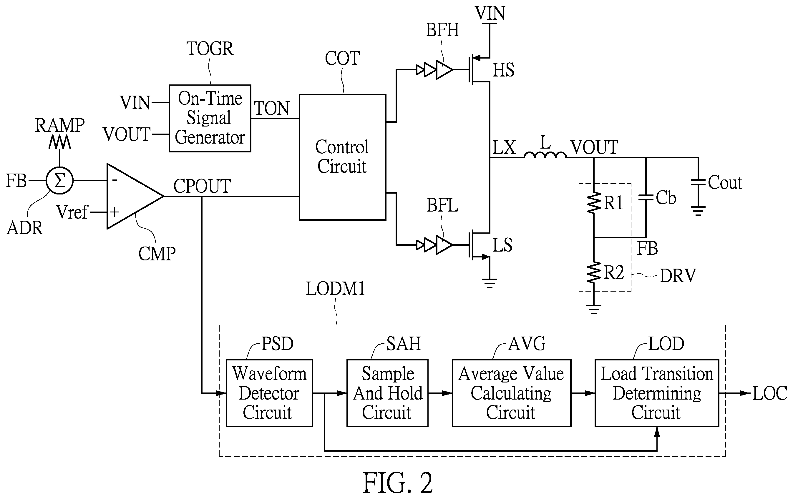 Patent US12348142 Figure 2 – Converter having load transition detecting mechanism