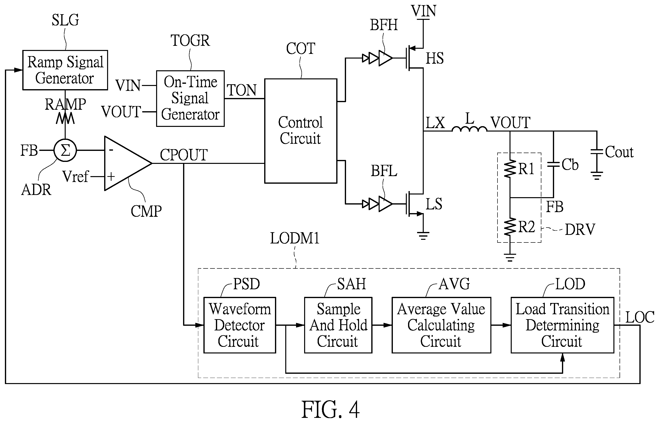 Patent US12348142 Figure 4 – Converter having load transition detecting mechanism