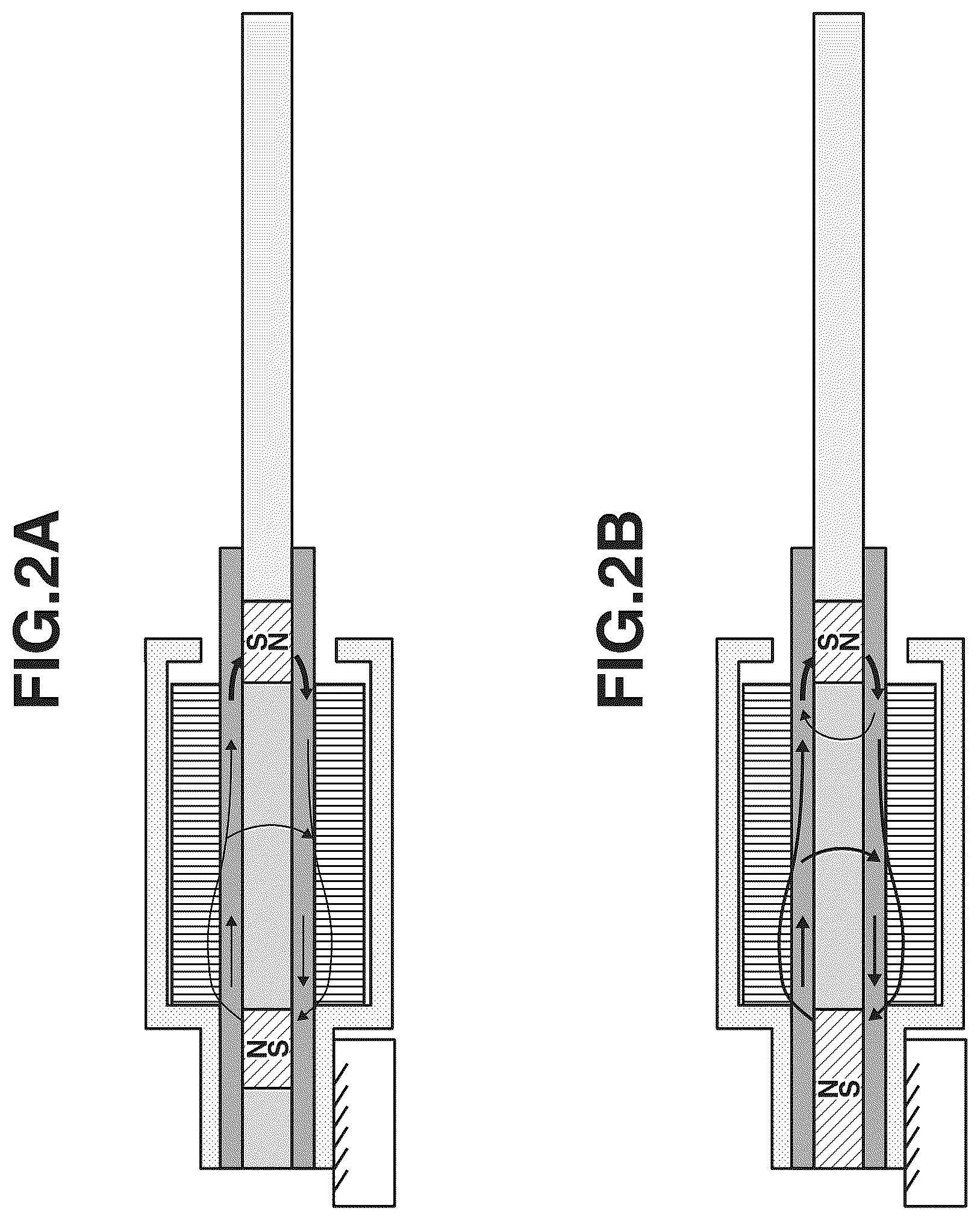 Patent US12348159 Figure 2 – Power generation elementhaving magnetostrictive portion with magnetic material and magnet