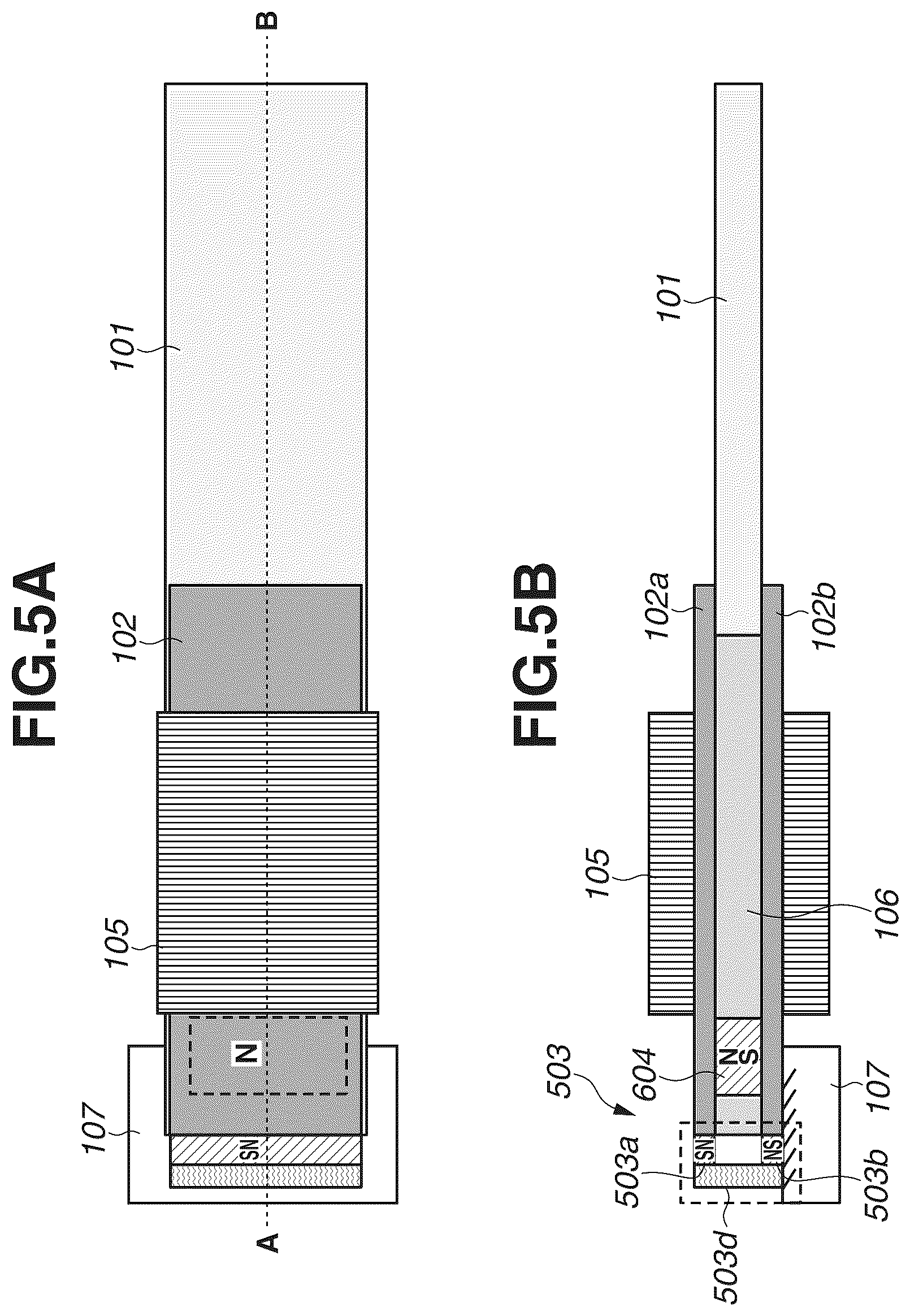 Patent US12348159 Figure 6 – Power generation elementhaving magnetostrictive portion with magnetic material and magnet