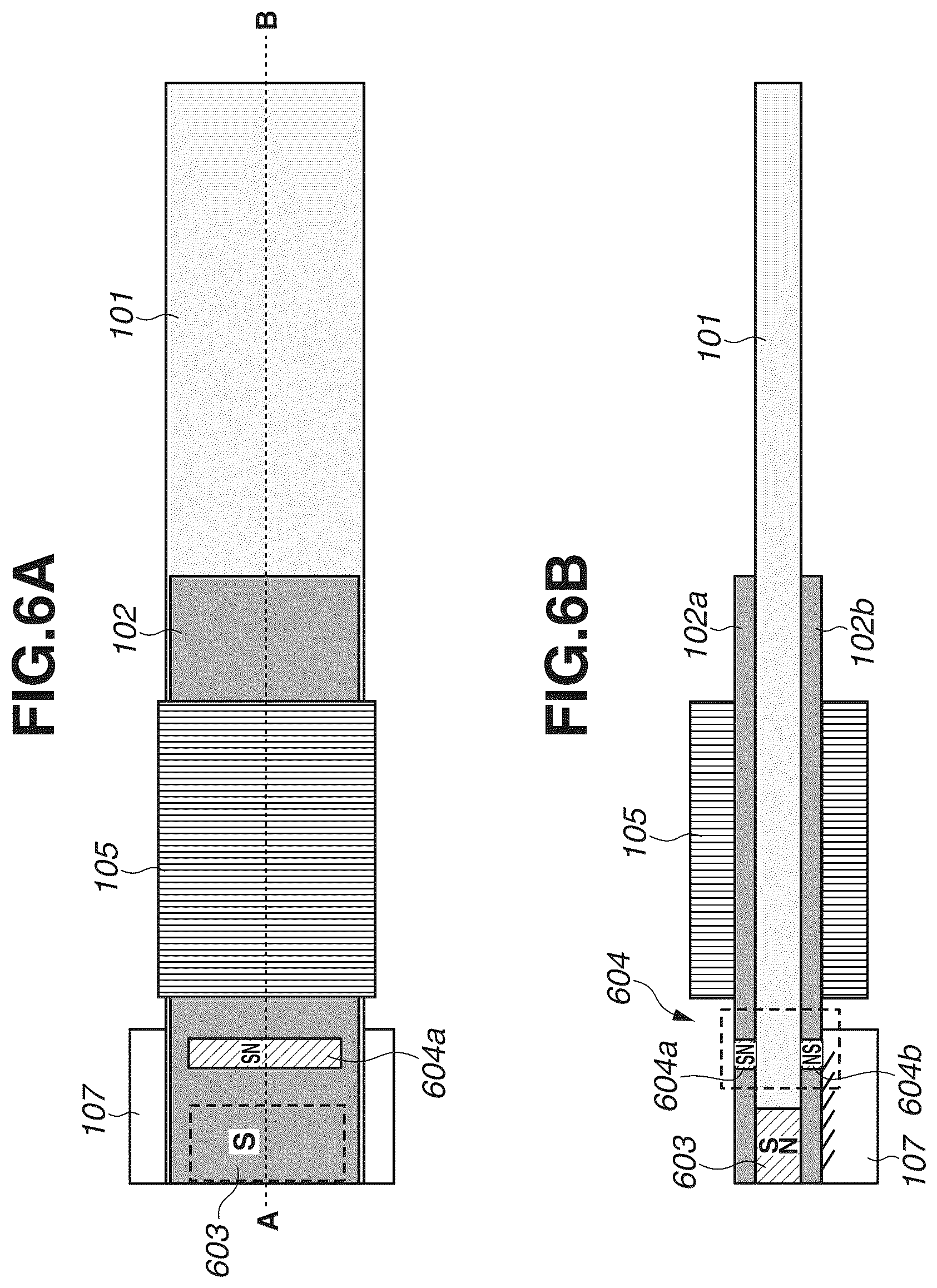Patent US12348159 Figure 7 – Power generation elementhaving magnetostrictive portion with magnetic material and magnet