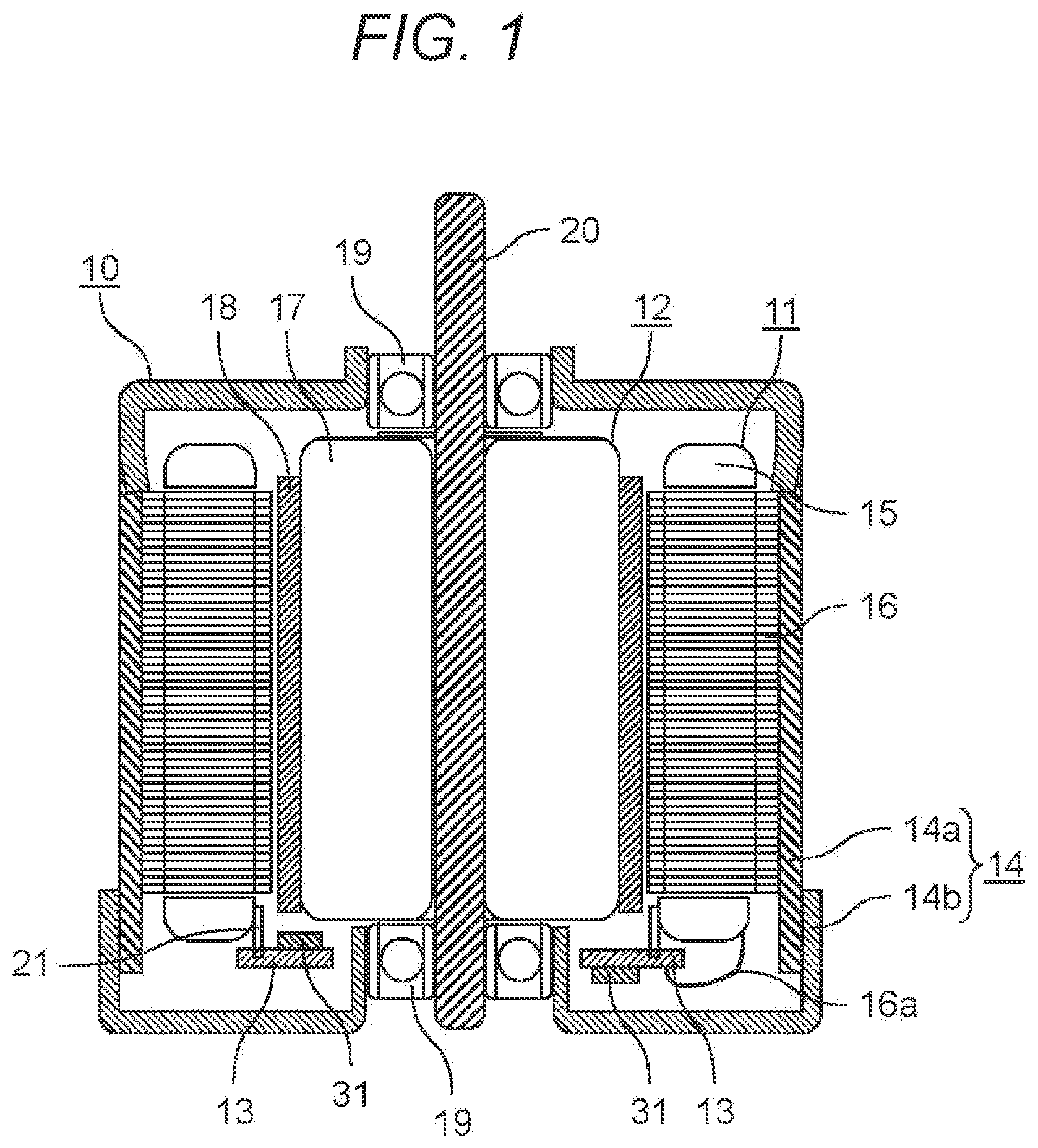 Patent US12348163 Figure 1 – Motor drive device and motor