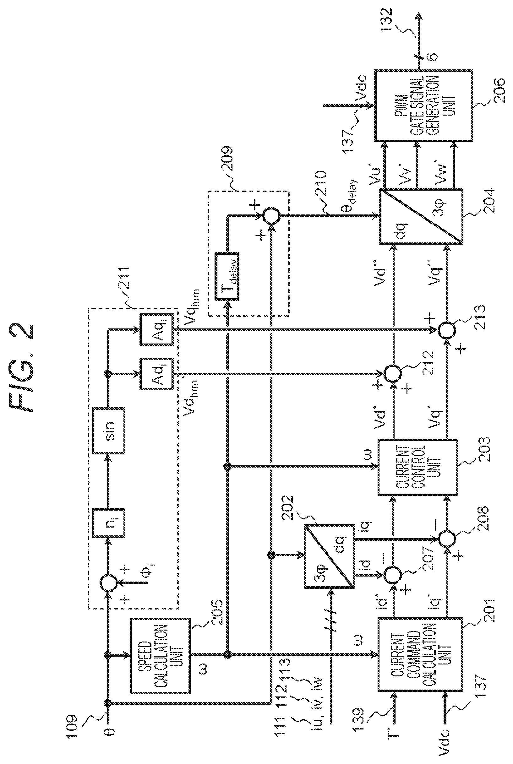 Patent US12348168 Figure 2 – Control device for electric motor
