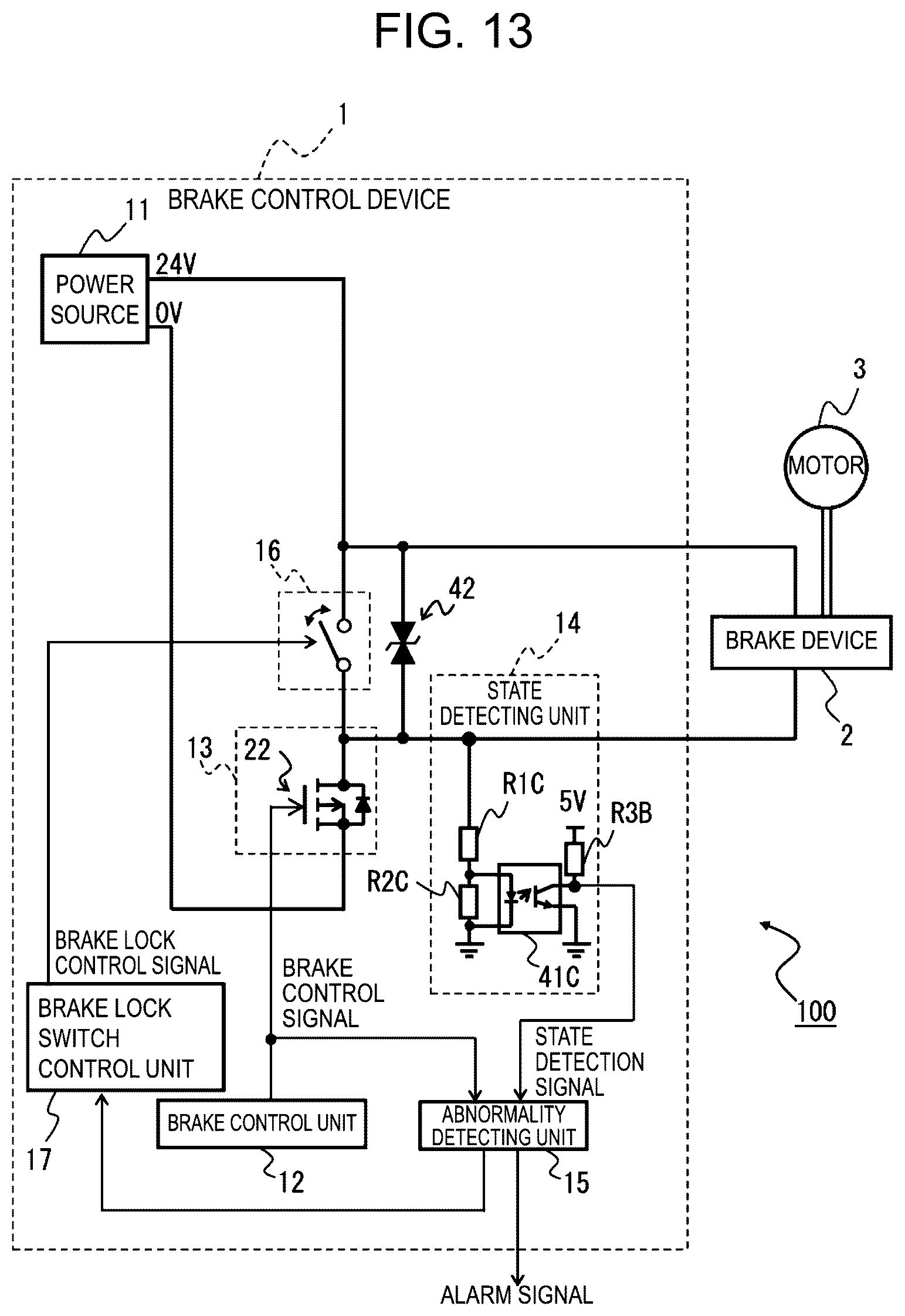 Patent US12348171 Figure 19 – Brake control device and motor drive device