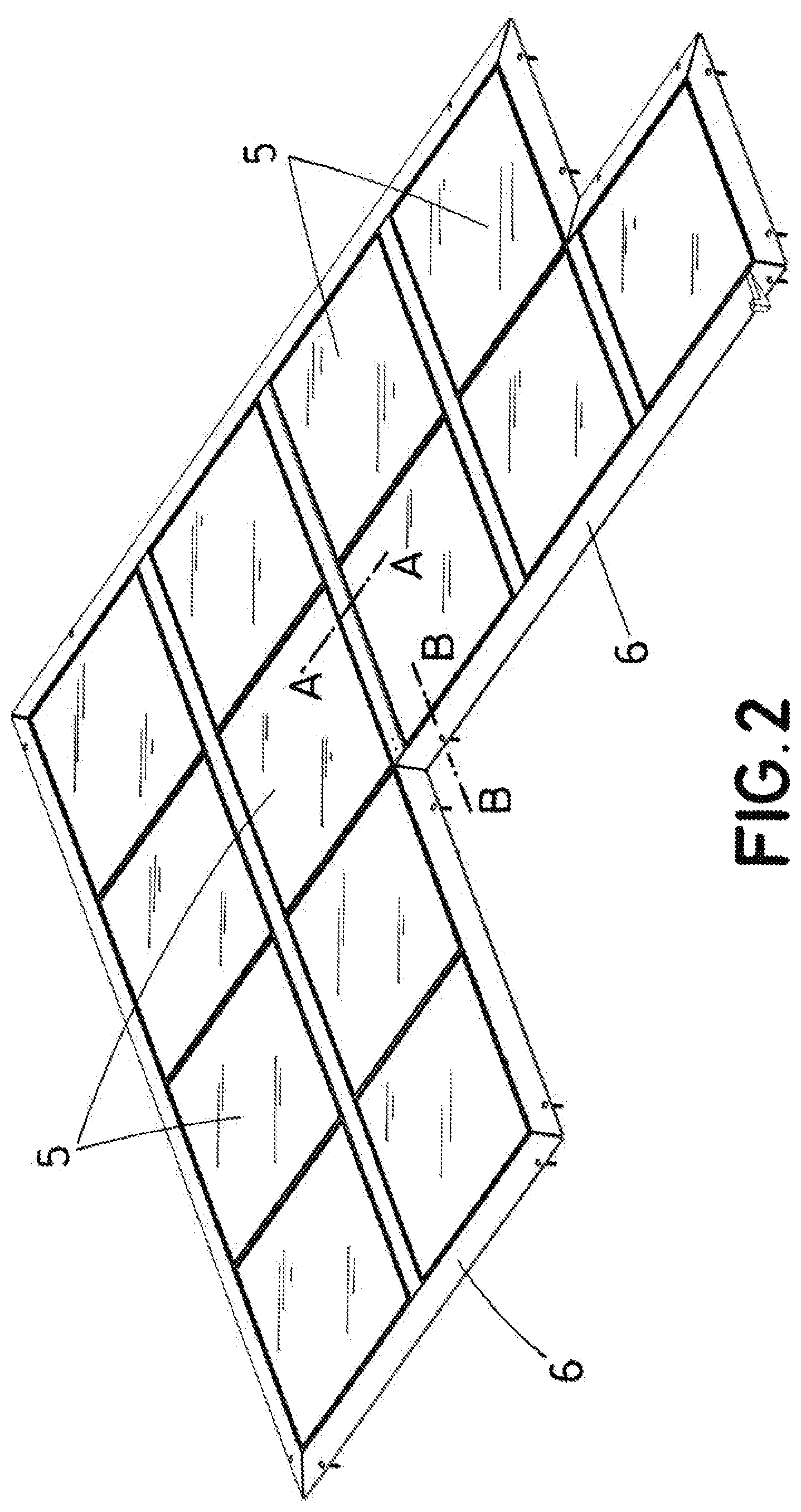 Patent US12348175 Figure 2 – Photovoltaic tile intended to be installed on passable exterior paving surfaces