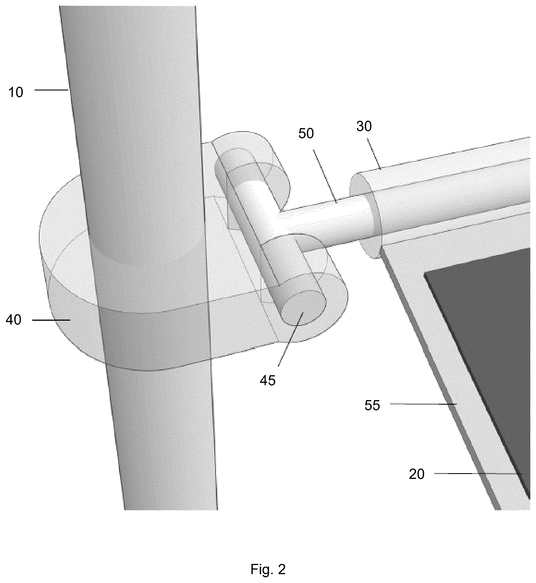 Patent US12348180 Figure 2 – Overhead tensile-actuated solar tracking system and method