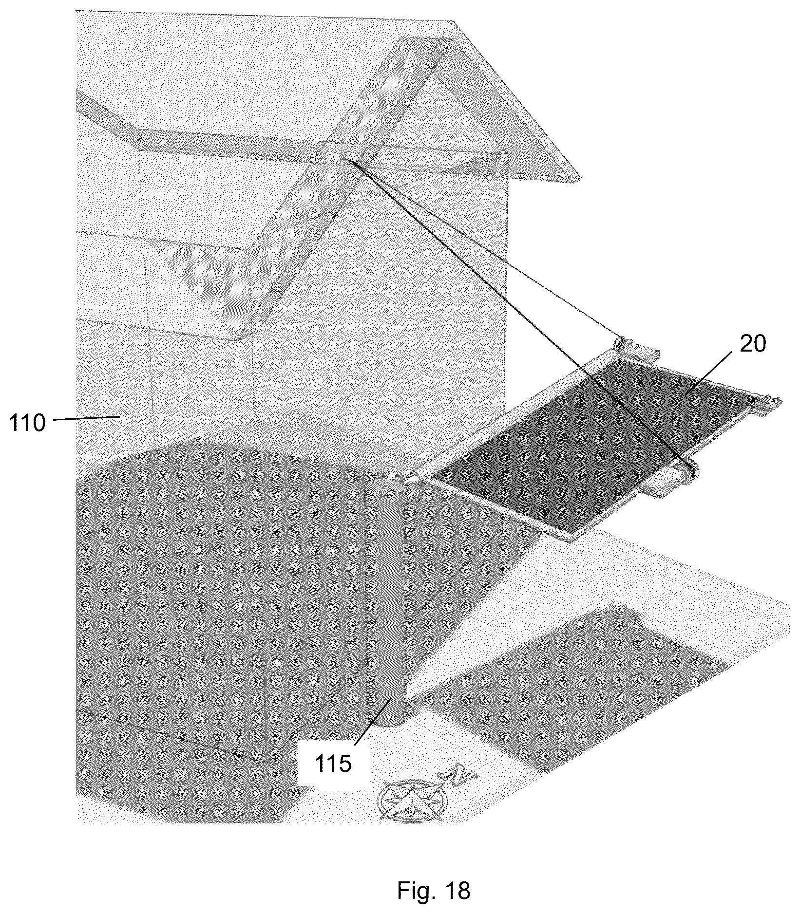 Patent US12348180 Figure 18 – Overhead tensile-actuated solar tracking system and method