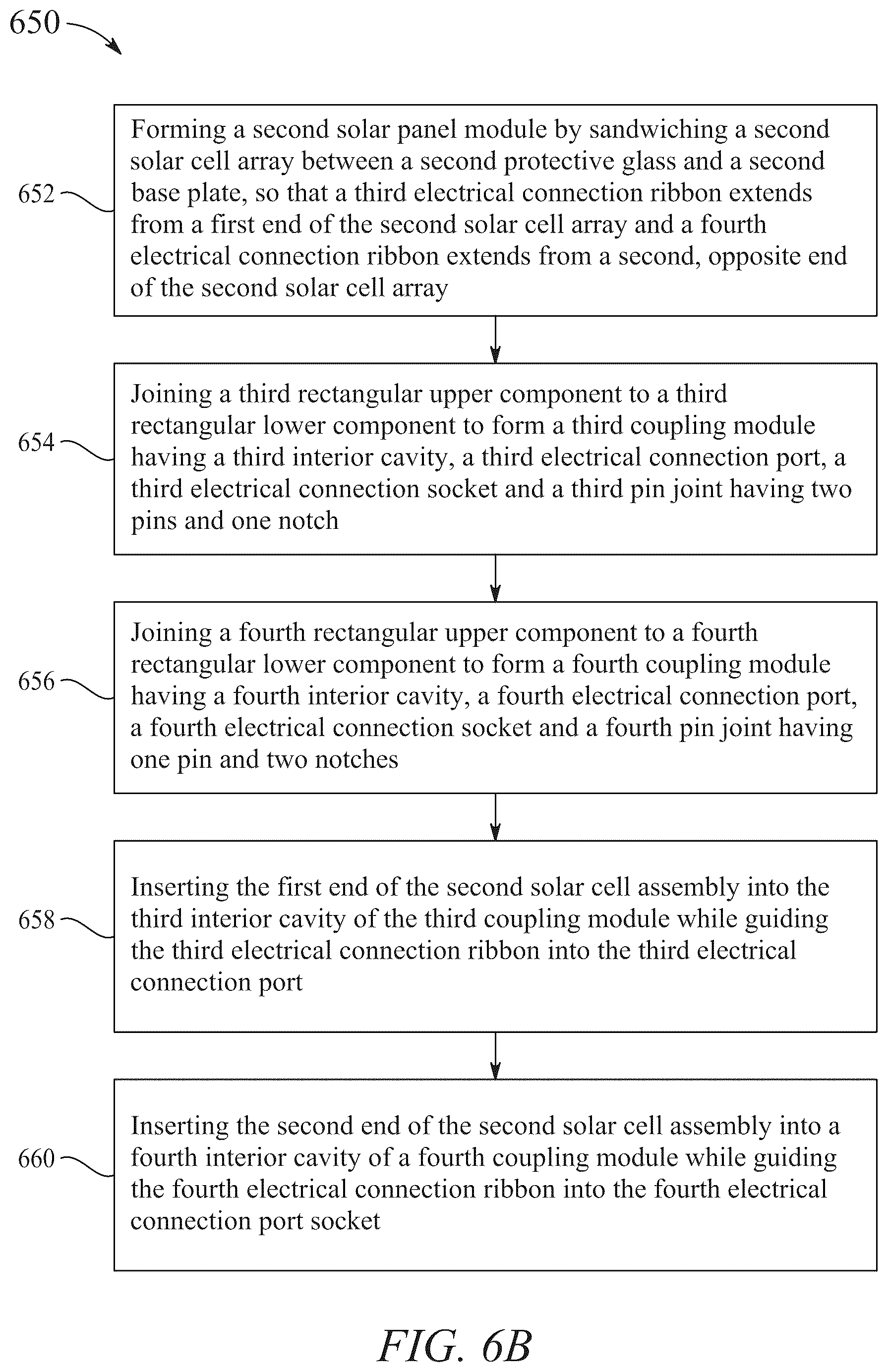 Patent US12348184 Figure 11 – Method for making a modular solar panel