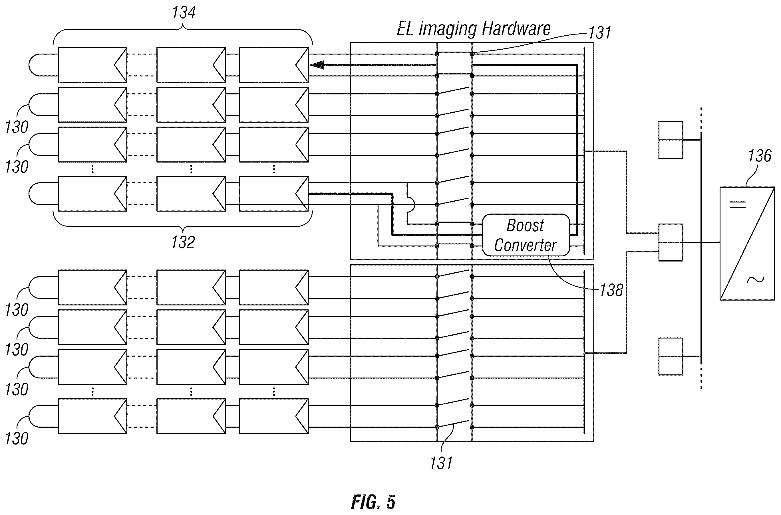 Patent US12348186 Figure 5 – Systems and methods to perform electroluminescence and photoluminescence characterization in the field on photovoltaic modules, strings, and arrays