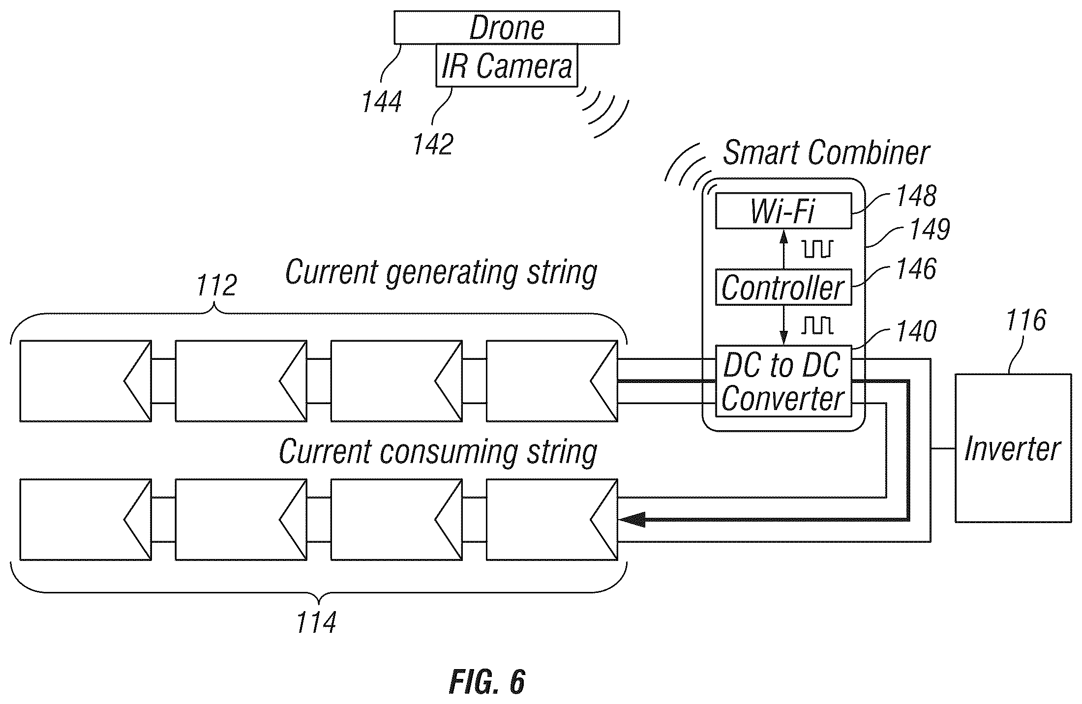 Patent US12348186 Figure 6 – Systems and methods to perform electroluminescence and photoluminescence characterization in the field on photovoltaic modules, strings, and arrays