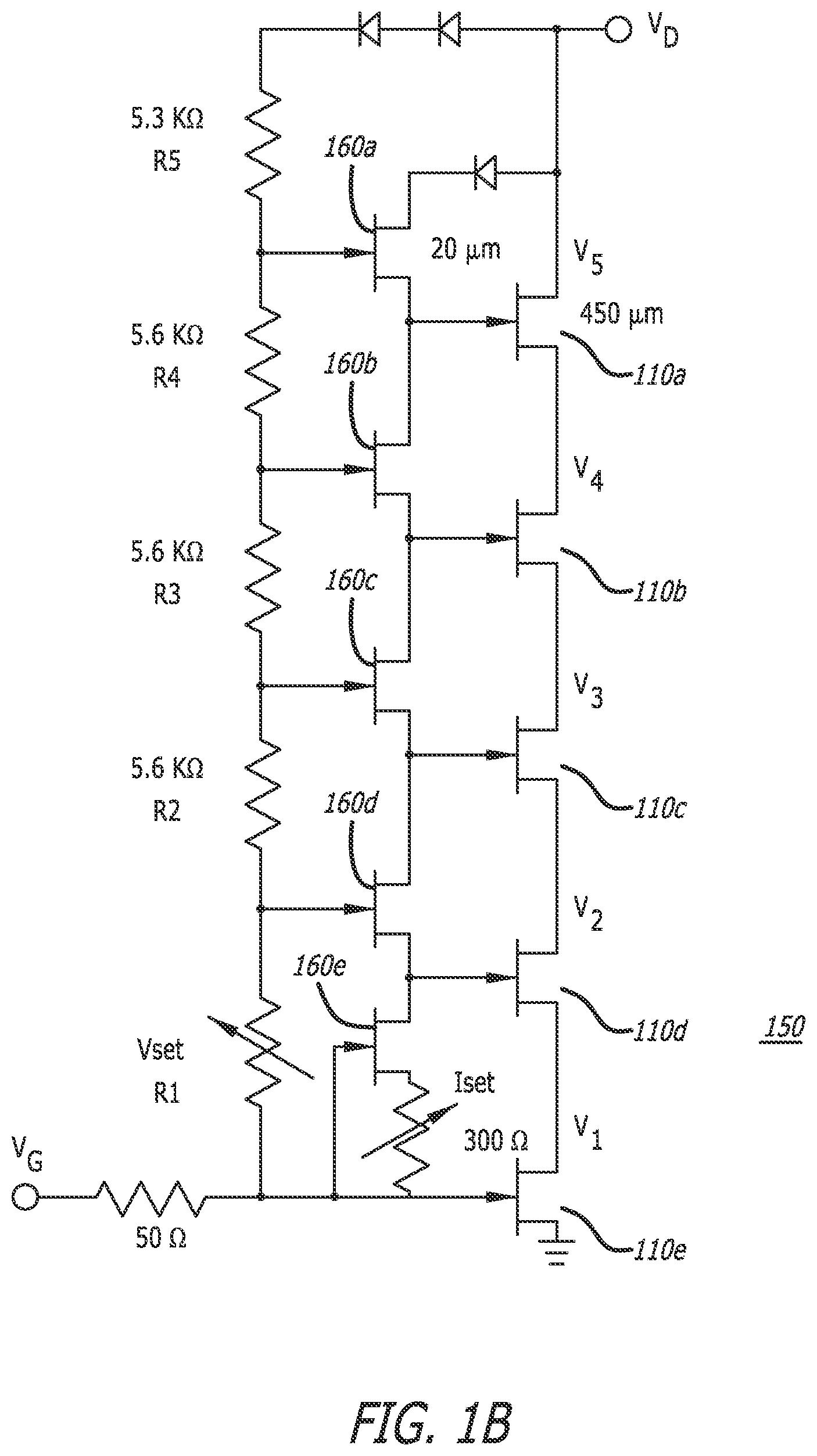 Patent US12348193 Figure 2 – Open loop process and temperature independent bias circuit for stacked device amplifiers