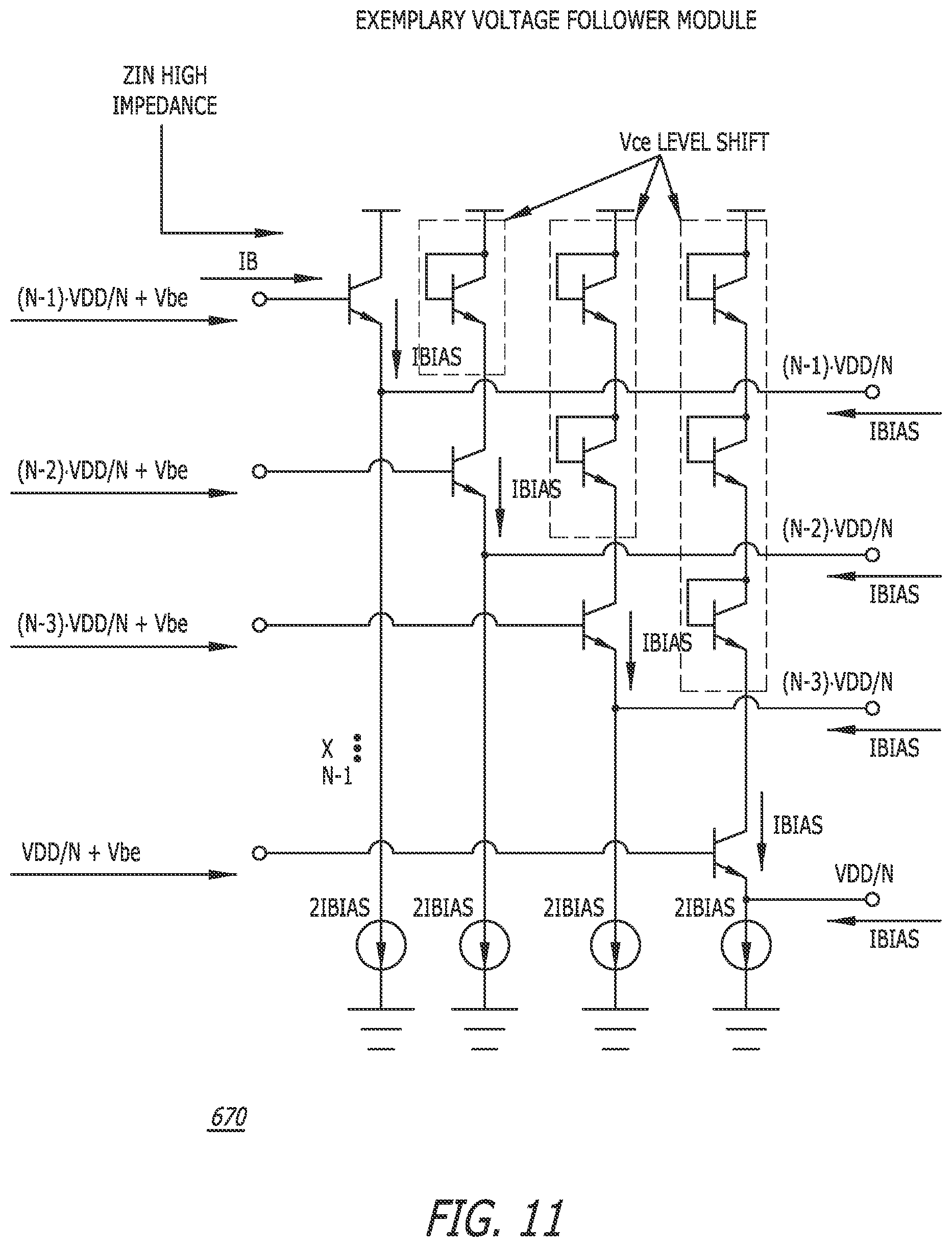Patent US12348193 Figure 13 – Open loop process and temperature independent bias circuit for stacked device amplifiers