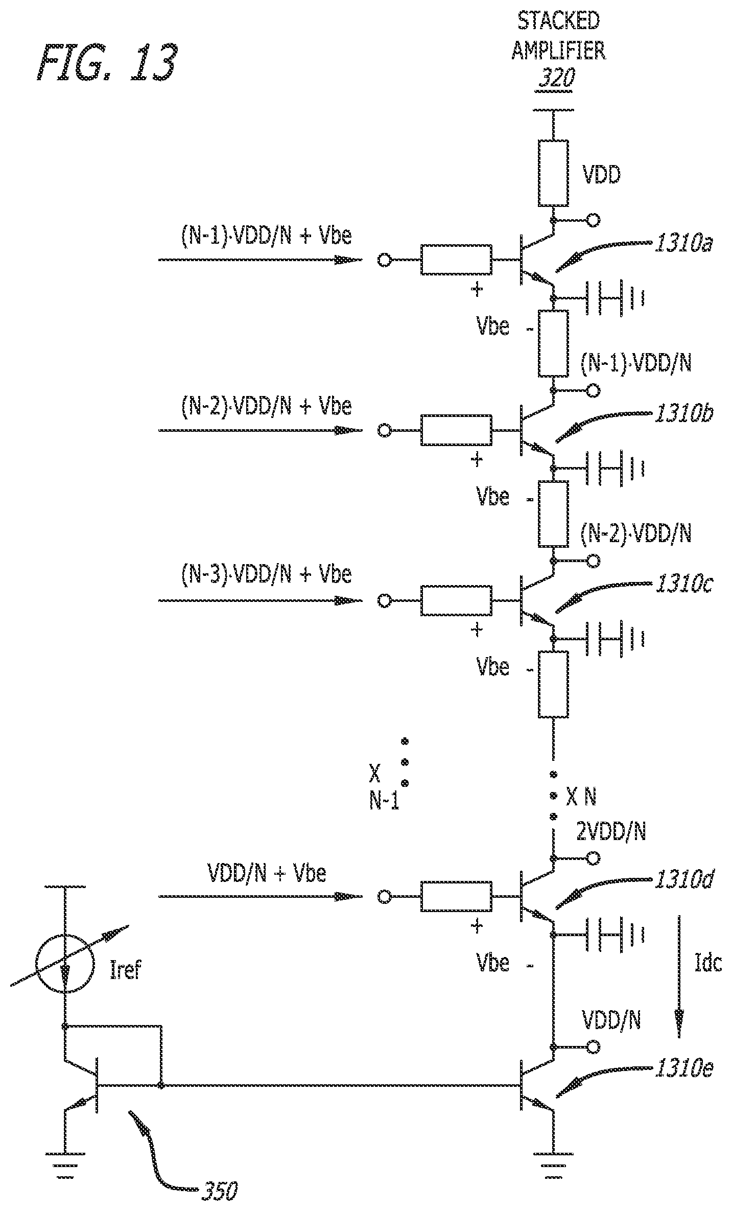 Patent US12348193 Figure 15 – Open loop process and temperature independent bias circuit for stacked device amplifiers