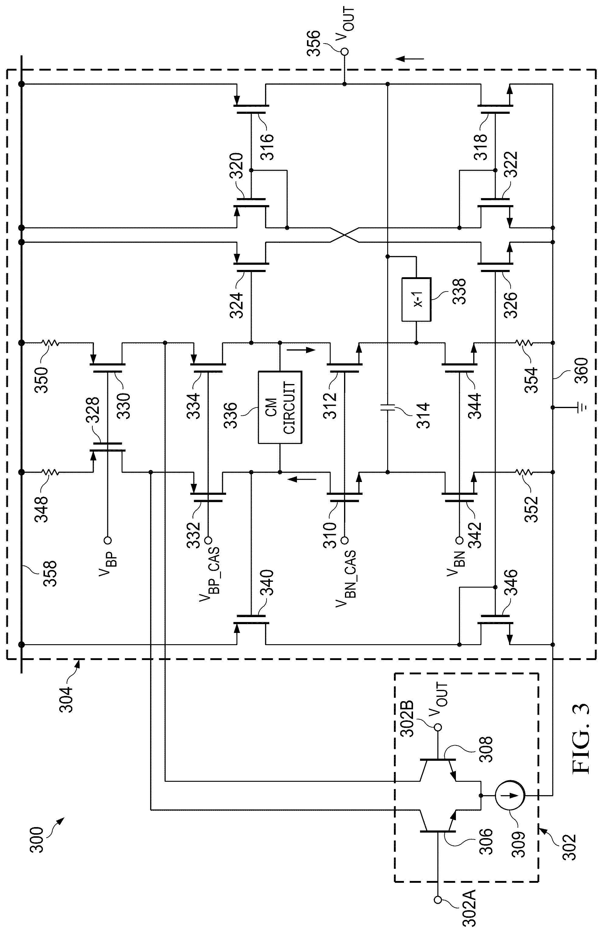Patent US12348195 Figure 2 – Differential amplifier compensation