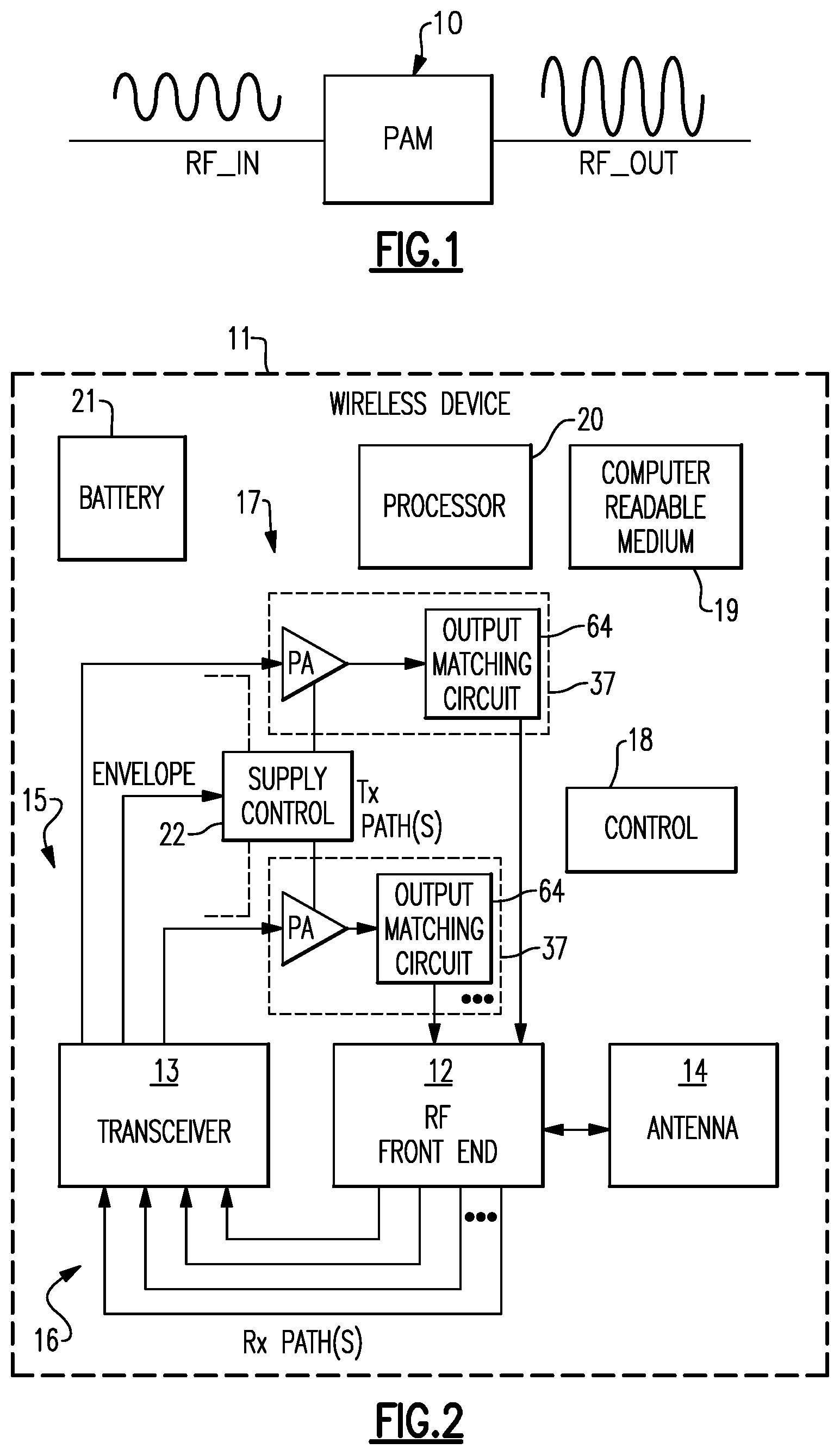 Patent US12348200 — Output matching circuit with suppressed harmonics — Figure 1