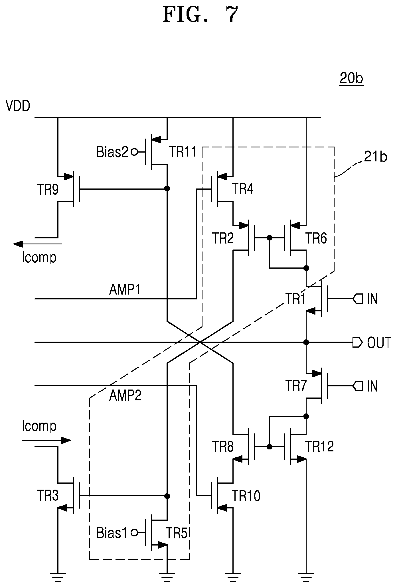 Patent US12348202 Figure 6 – Operational amplifier circuit and operational amplifier compensation circuit for amplifying input signal at high slew rate