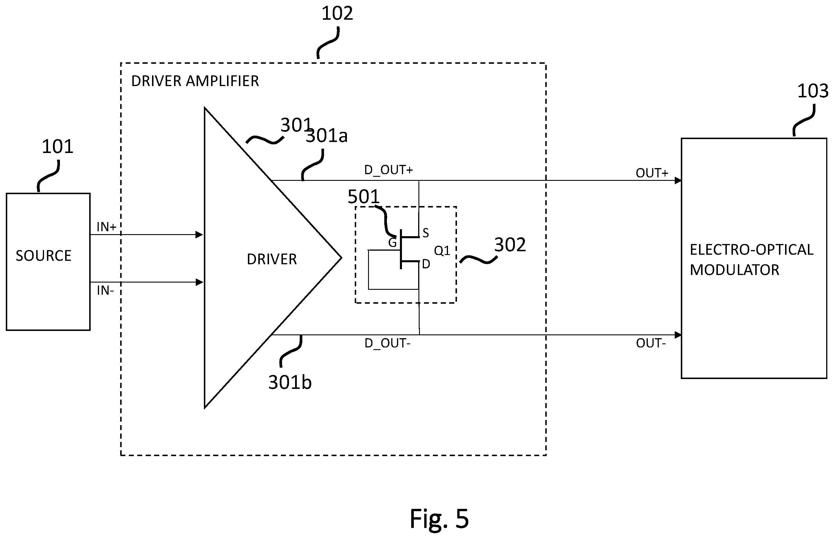 Patent US12348204 Figure 5 – Driver amplifier