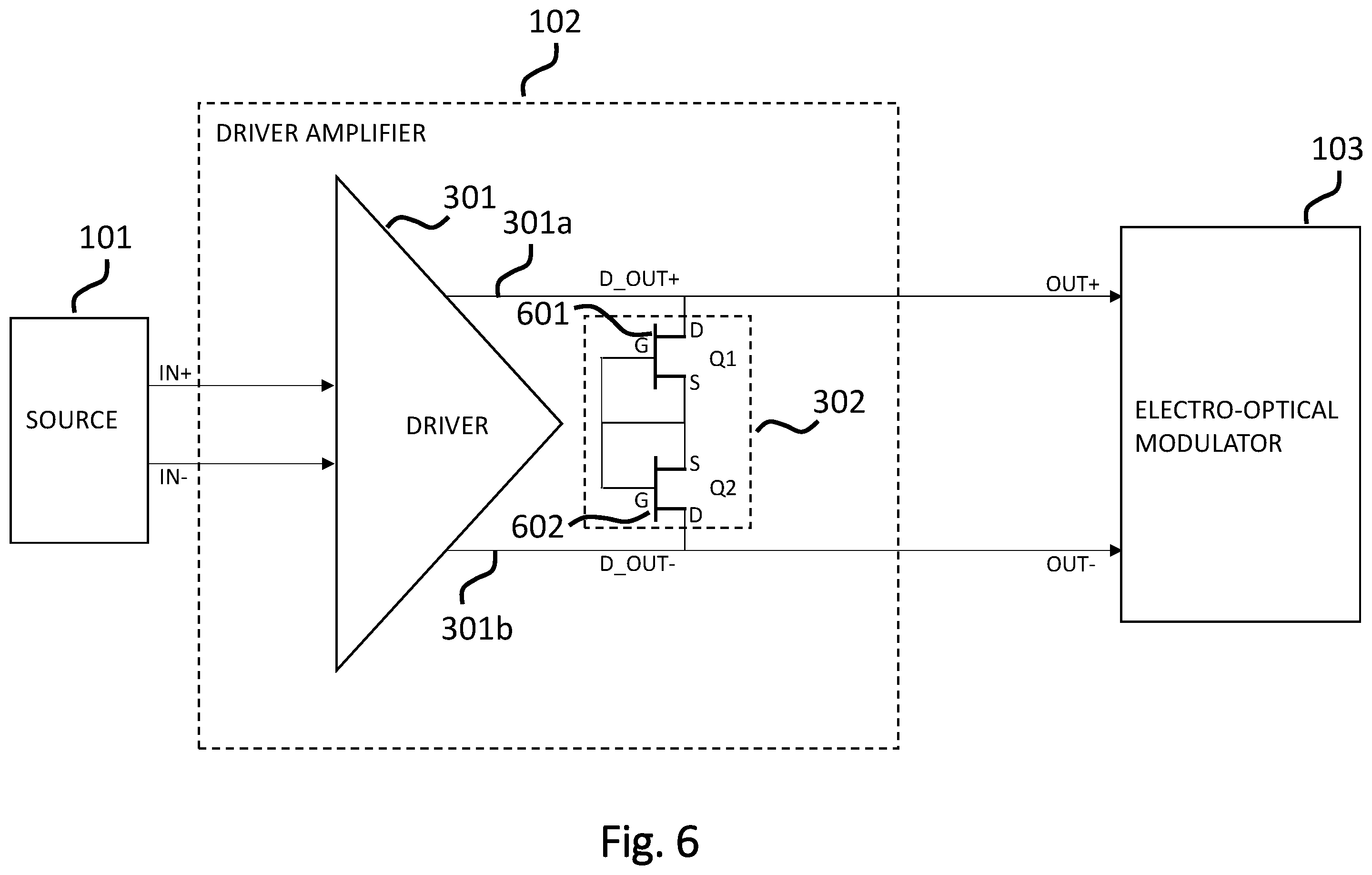 Patent US12348204 Figure 6 – Driver amplifier