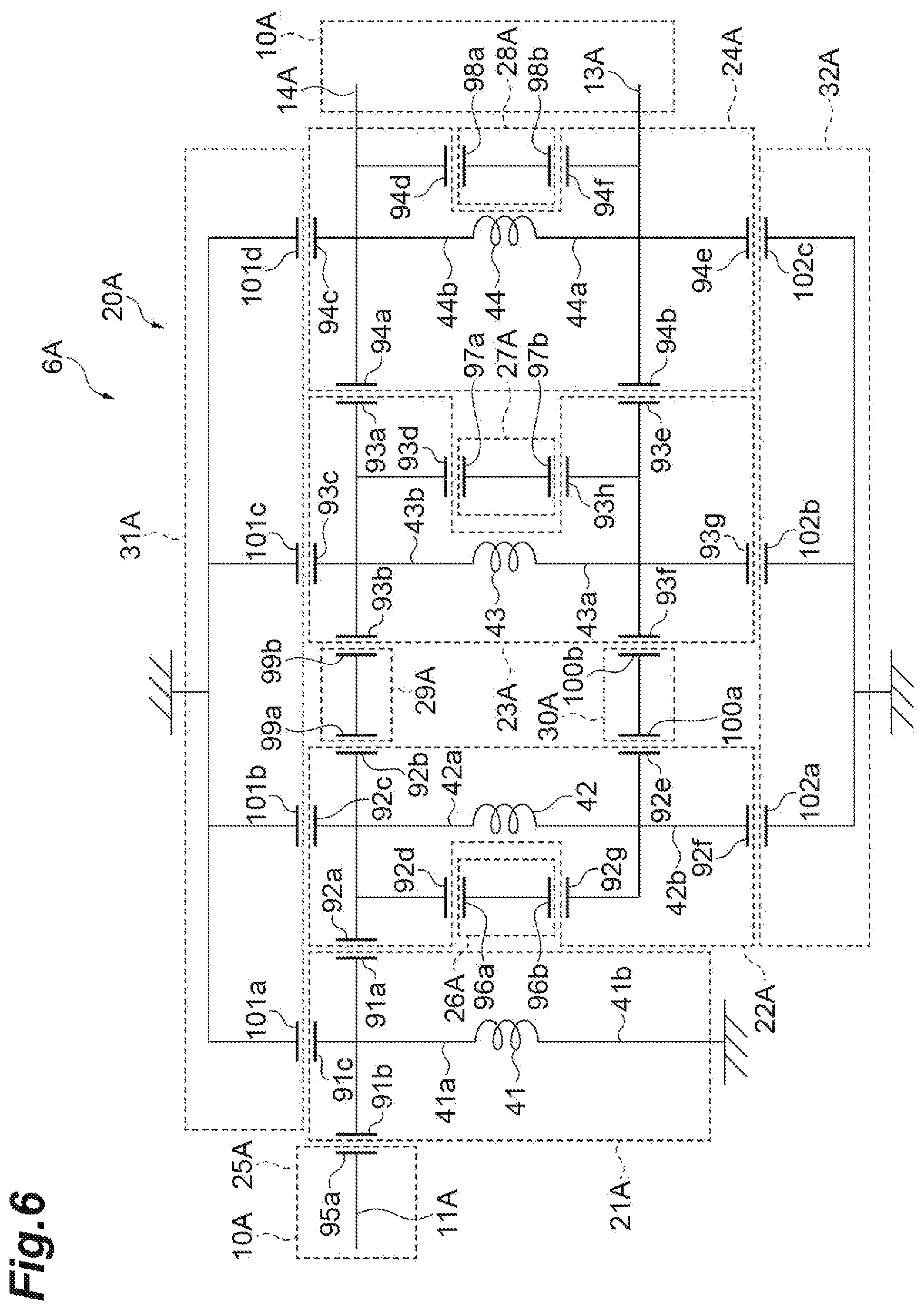 Patent US12348210 Figure 6 – Multilayer filter