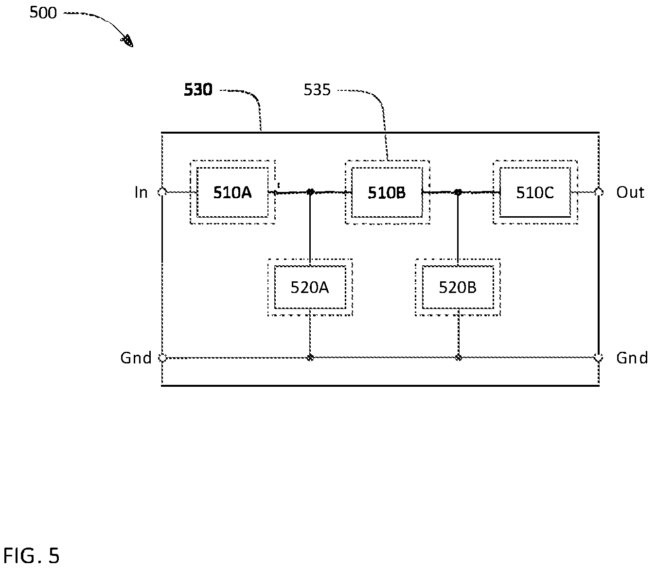Patent US12348215 Figure 5 – Transversely-excited film bulk acoustic resonator using YX-cut lithium niobate for high power applications