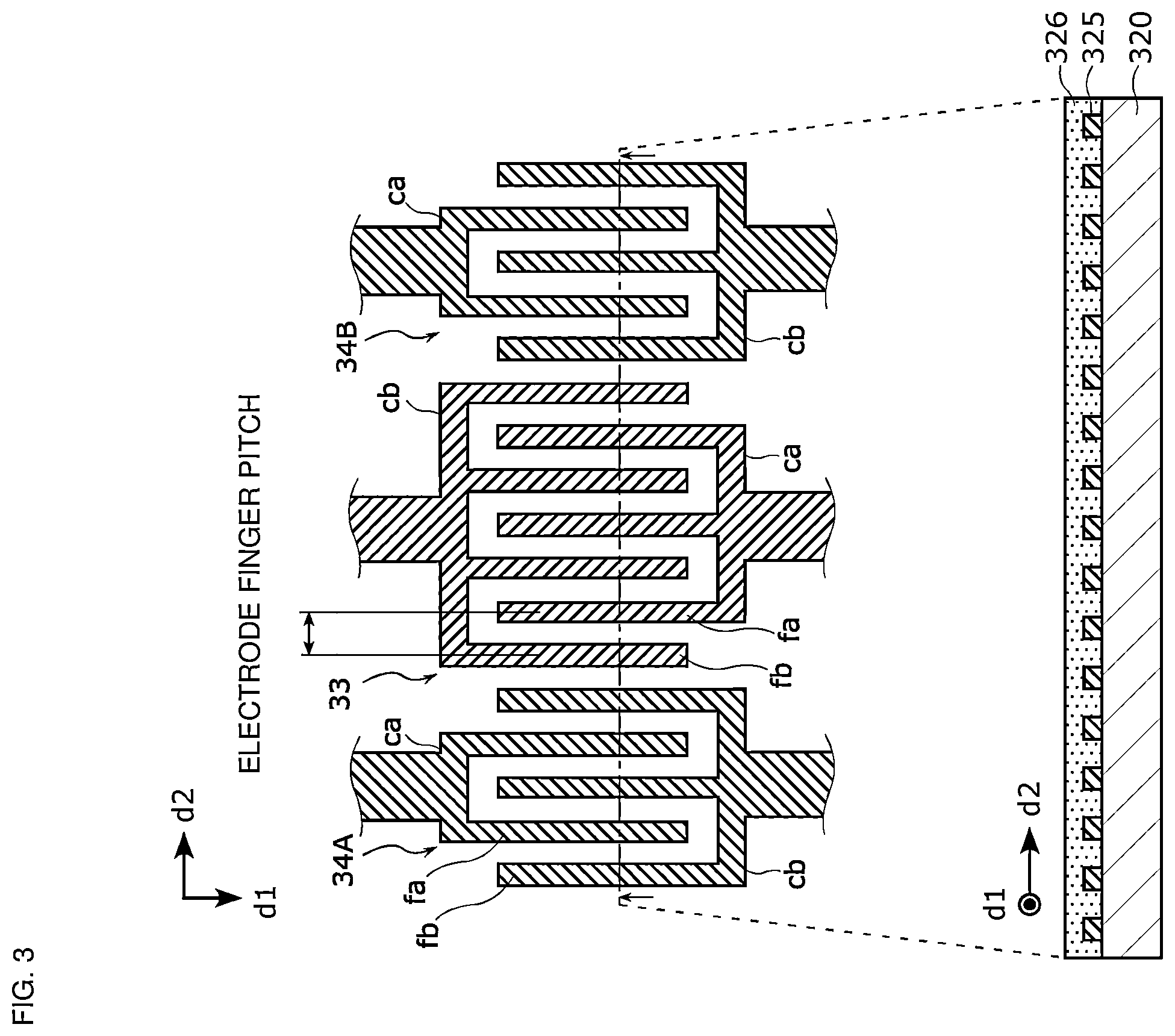 Patent US12348218 Figure 3 – Acoustic wave filter