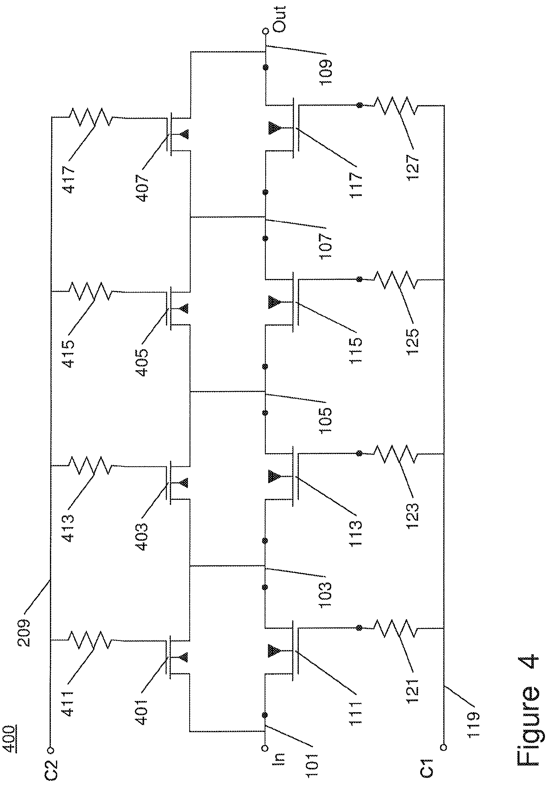 Patent US12348221 Figure 6 – Circuit and method for controlling charge injection in radio frequency switches