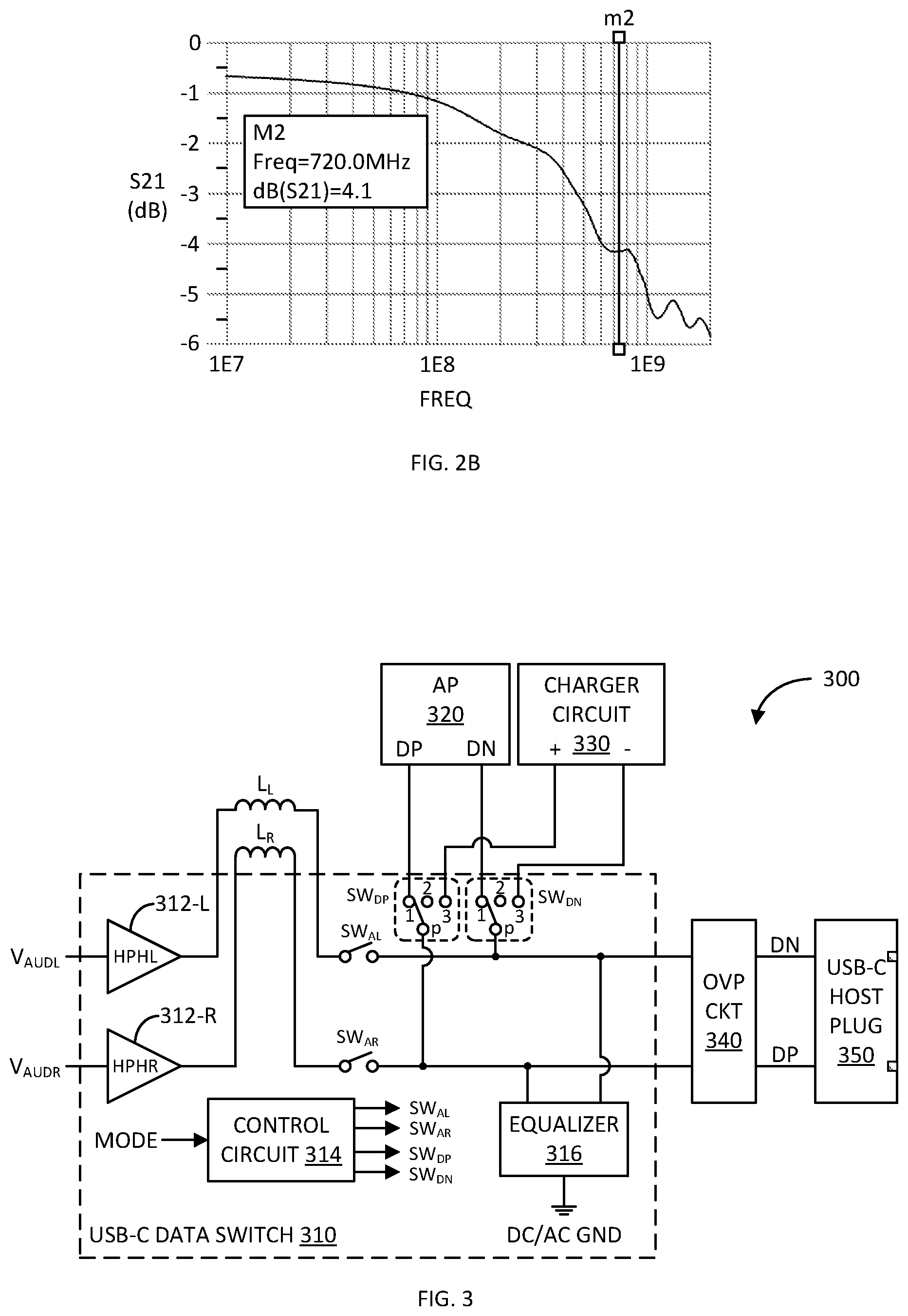 Patent US12348223 Figure 2 – Universal serial bus (USB) host data switch with integrated equalizer