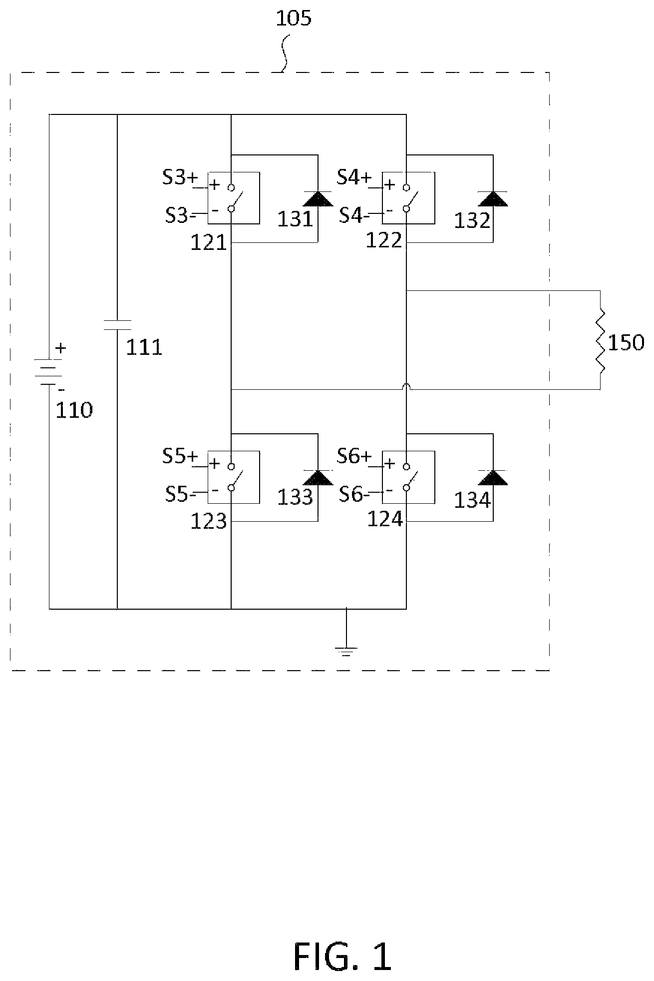 Patent US12348228 Figure 1 – Bipolar high voltage pulser