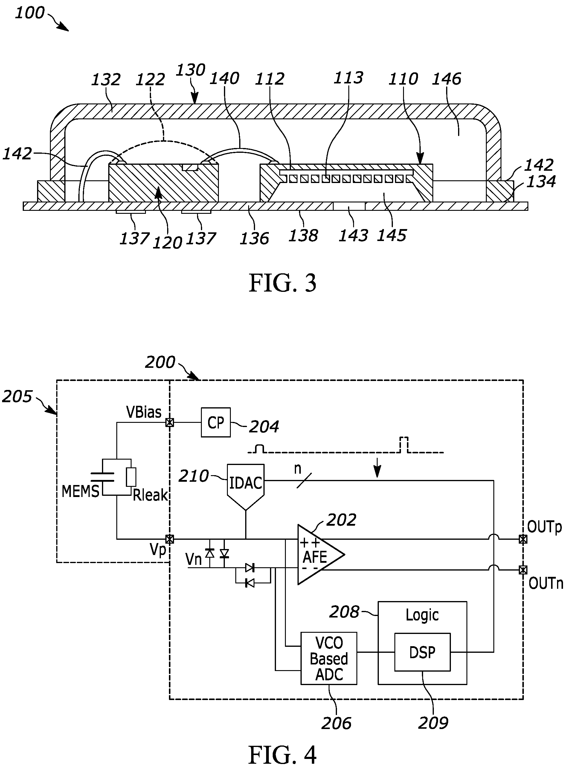 Patent US12348238 Figure 2 – Sensor assembly with interface circuit voltage control
