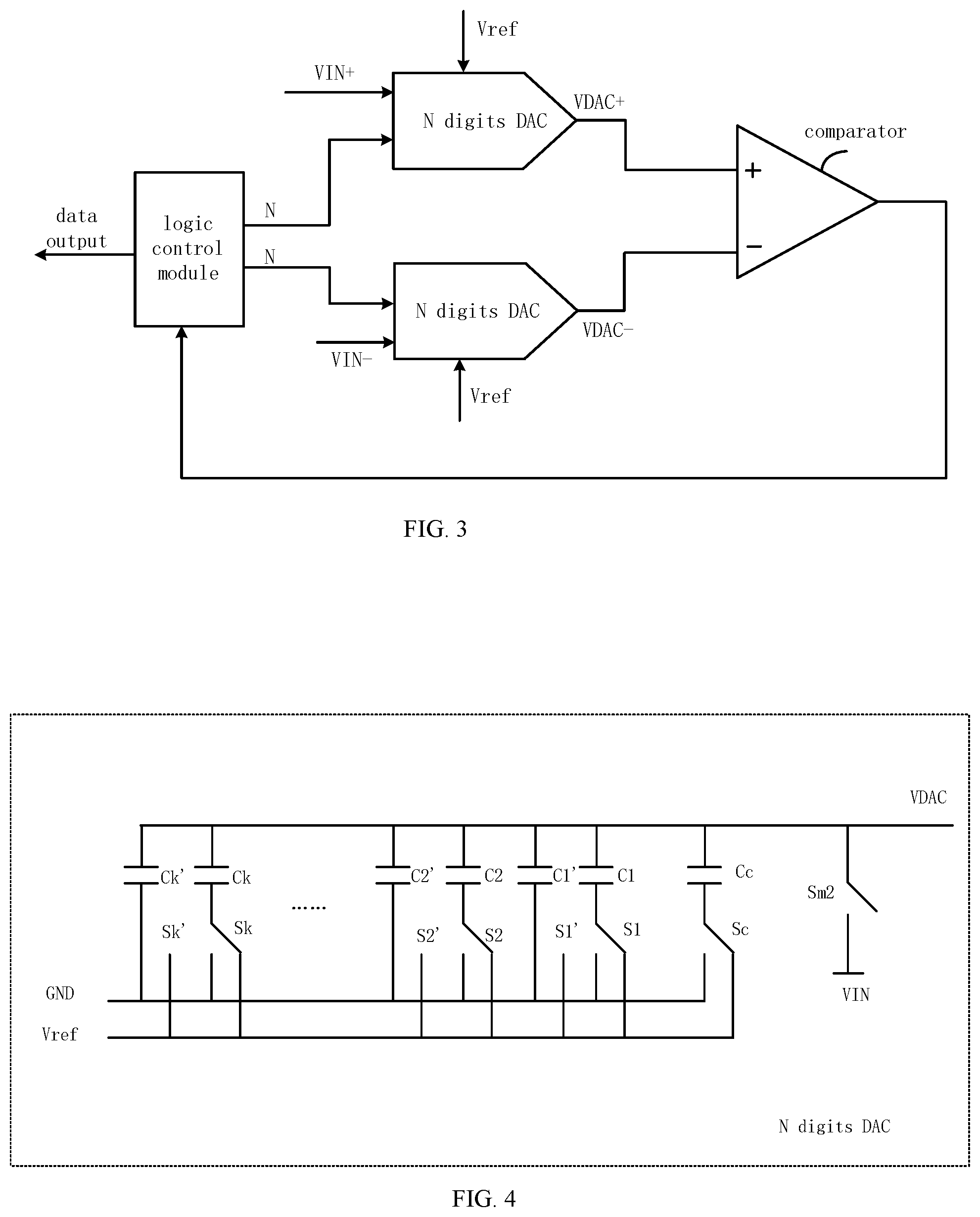 Patent US12348241 Figure 3 – Successive approximation analog-to-digital converter, analog-to-digital conversion method and device applying in the same