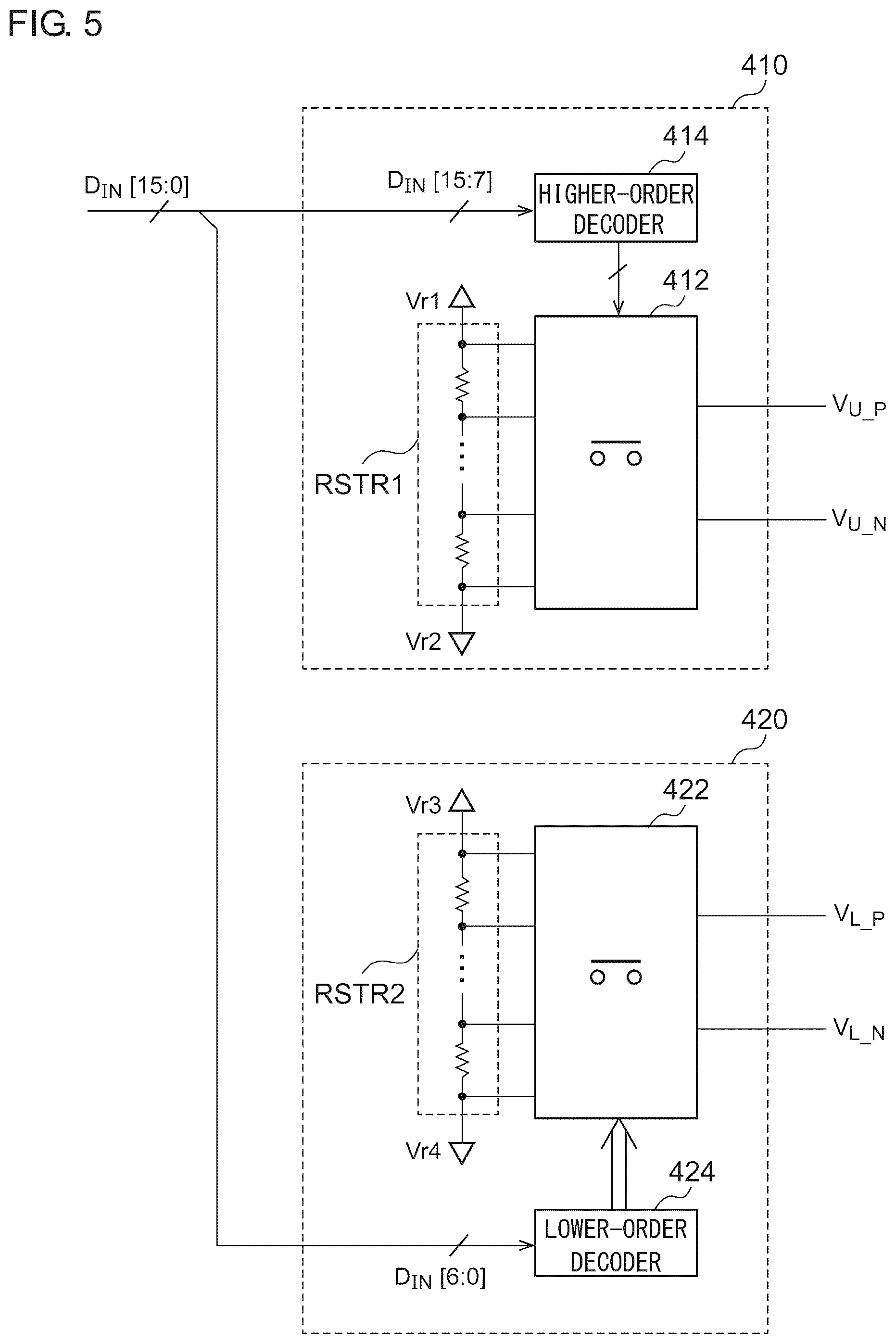 Patent US12348242 Figure 5 – D/A converter