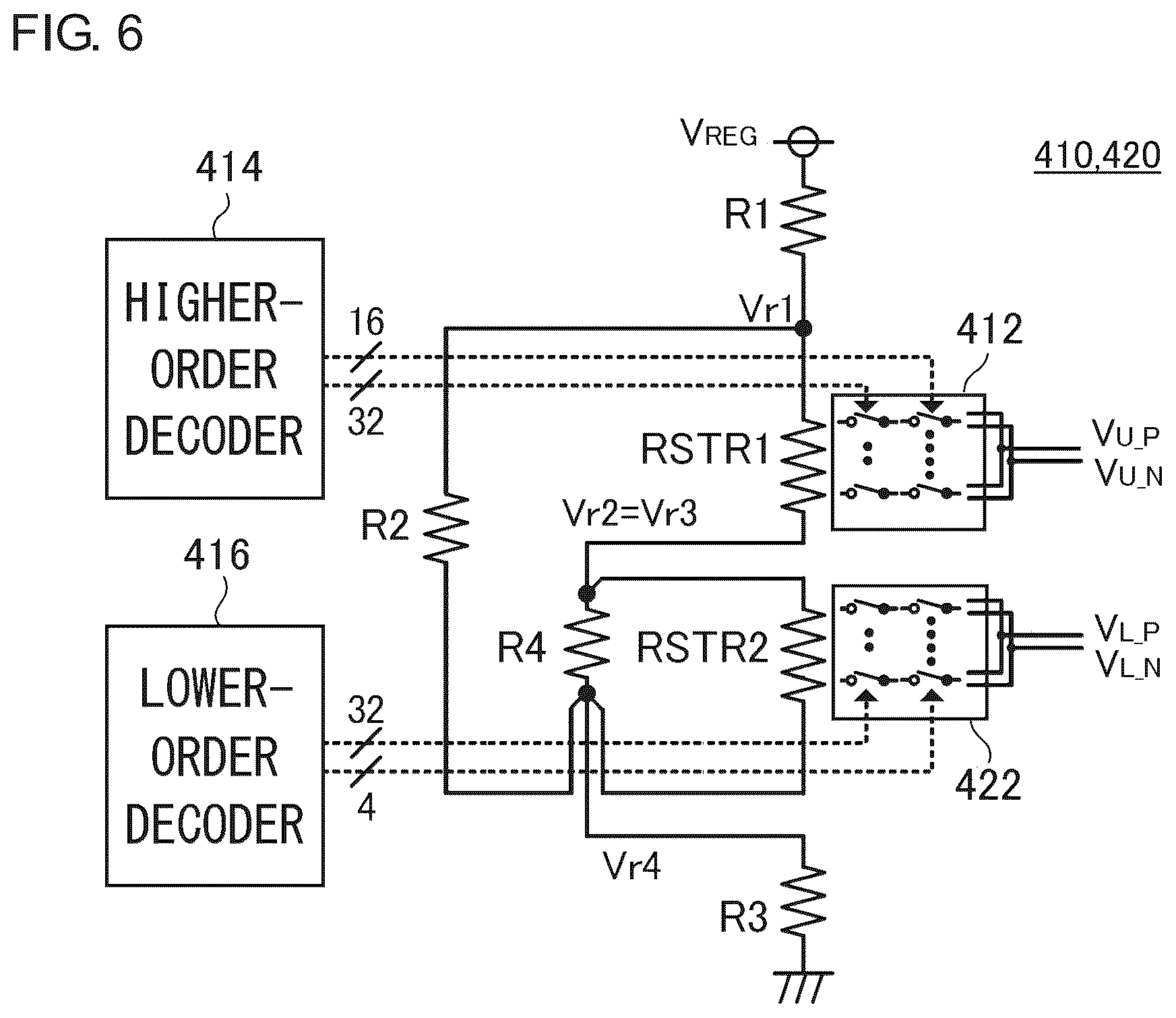 Patent US12348242 Figure 6 – D/A converter