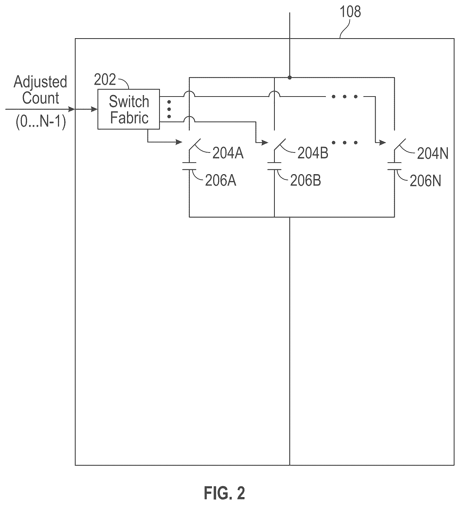 Patent US12348249 Figure 2 – Spread spectrum adjustment for an LC circuit