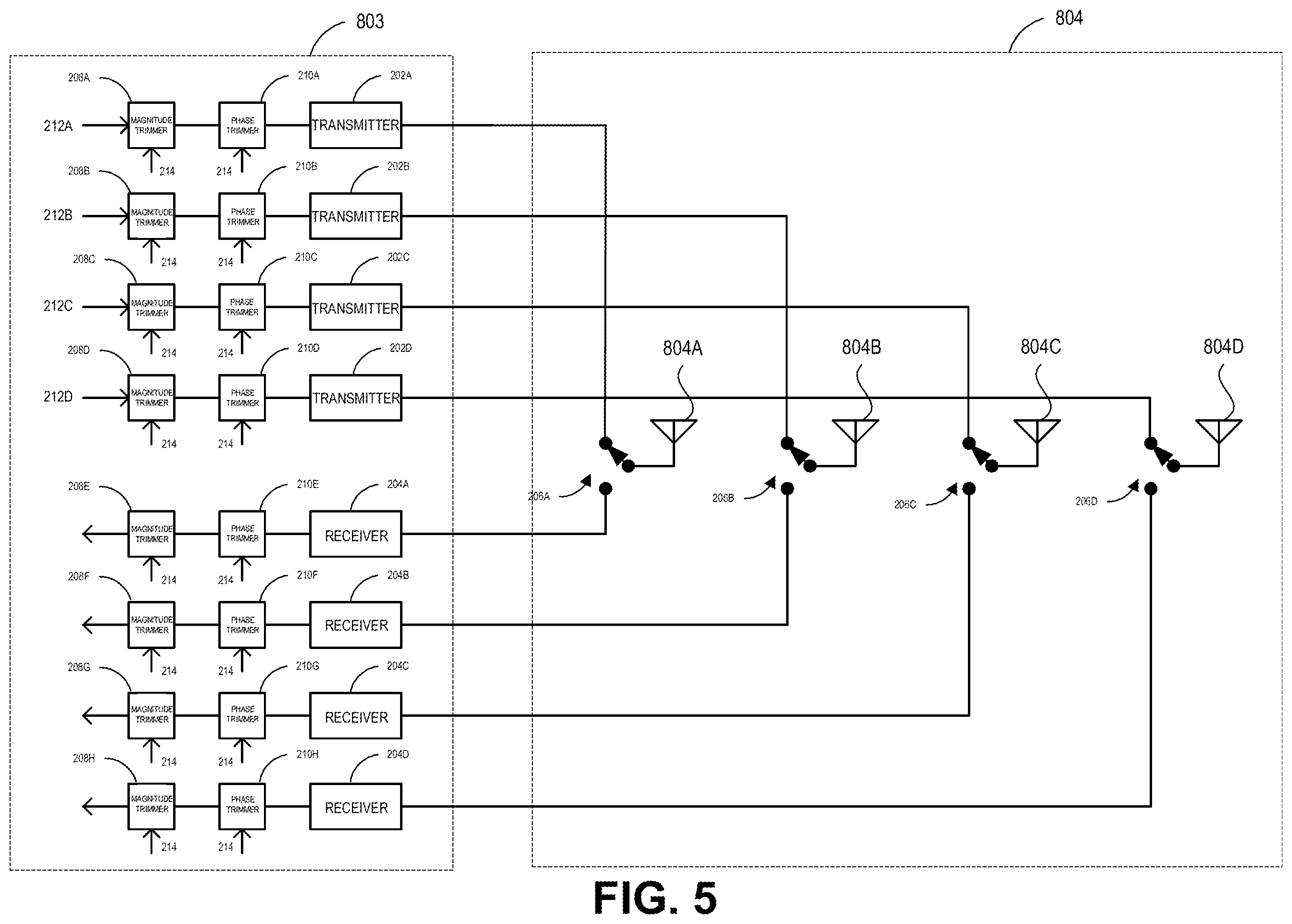 Patent US12348252 Figure 6 – Radio frequency trimmer circuit