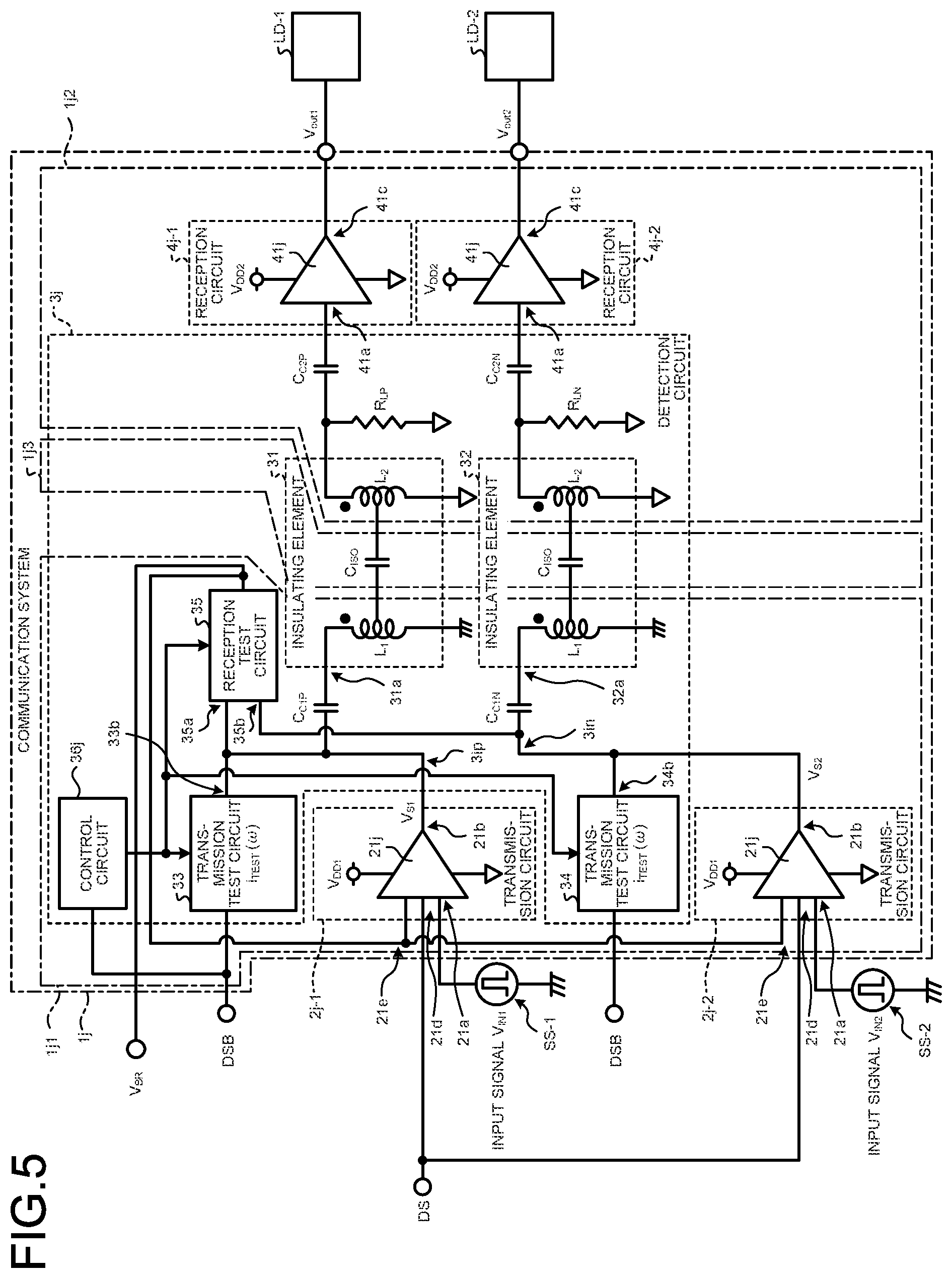 Patent US12348254 Figure 4 – Detection circuit and communication system