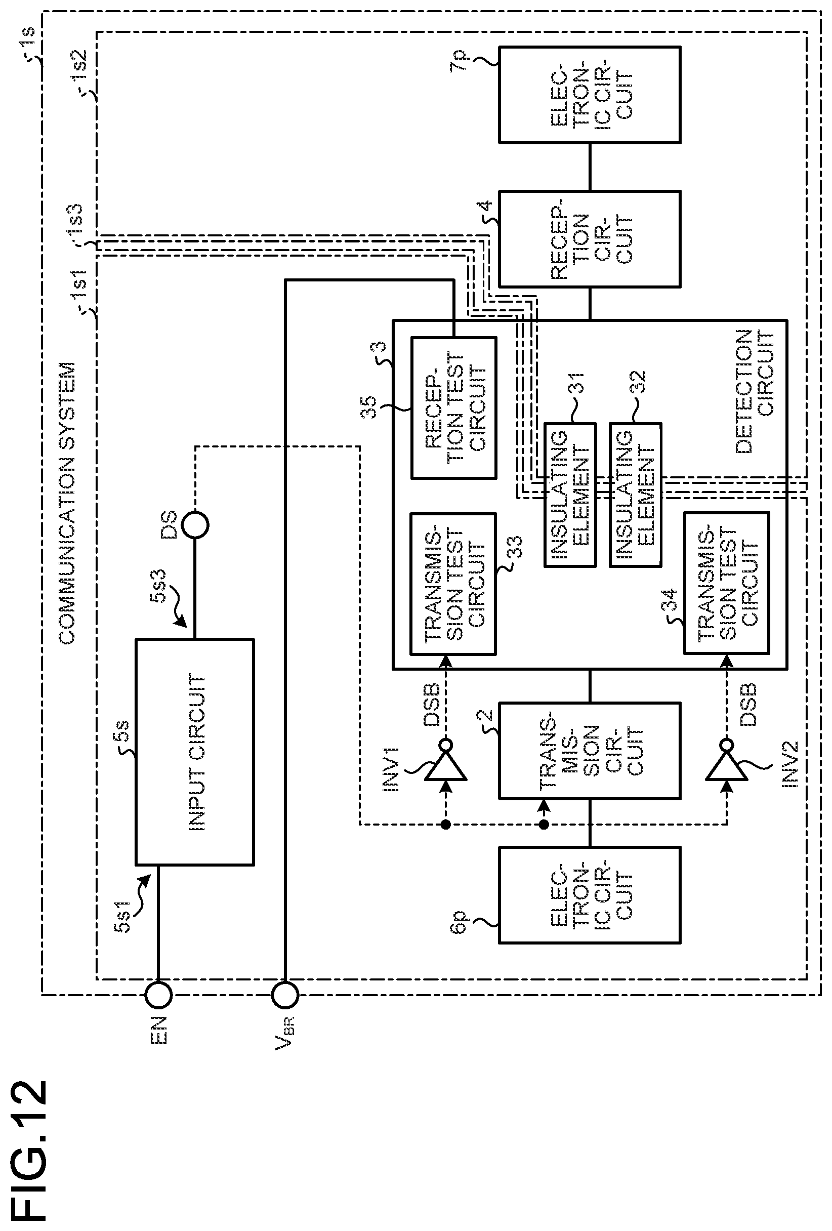 Patent US12348254 Figure 11 – Detection circuit and communication system