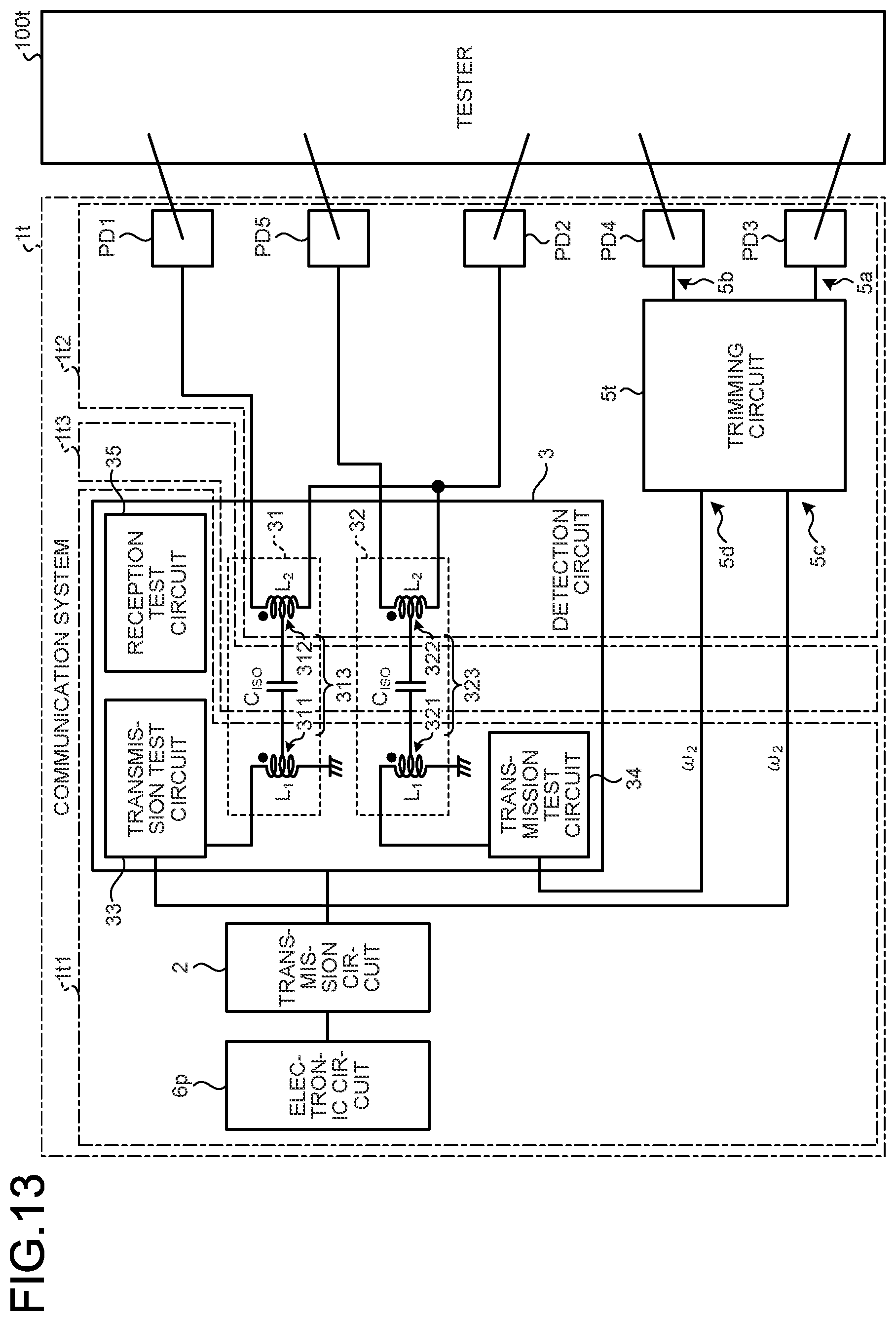 Patent US12348254 Figure 12 – Detection circuit and communication system