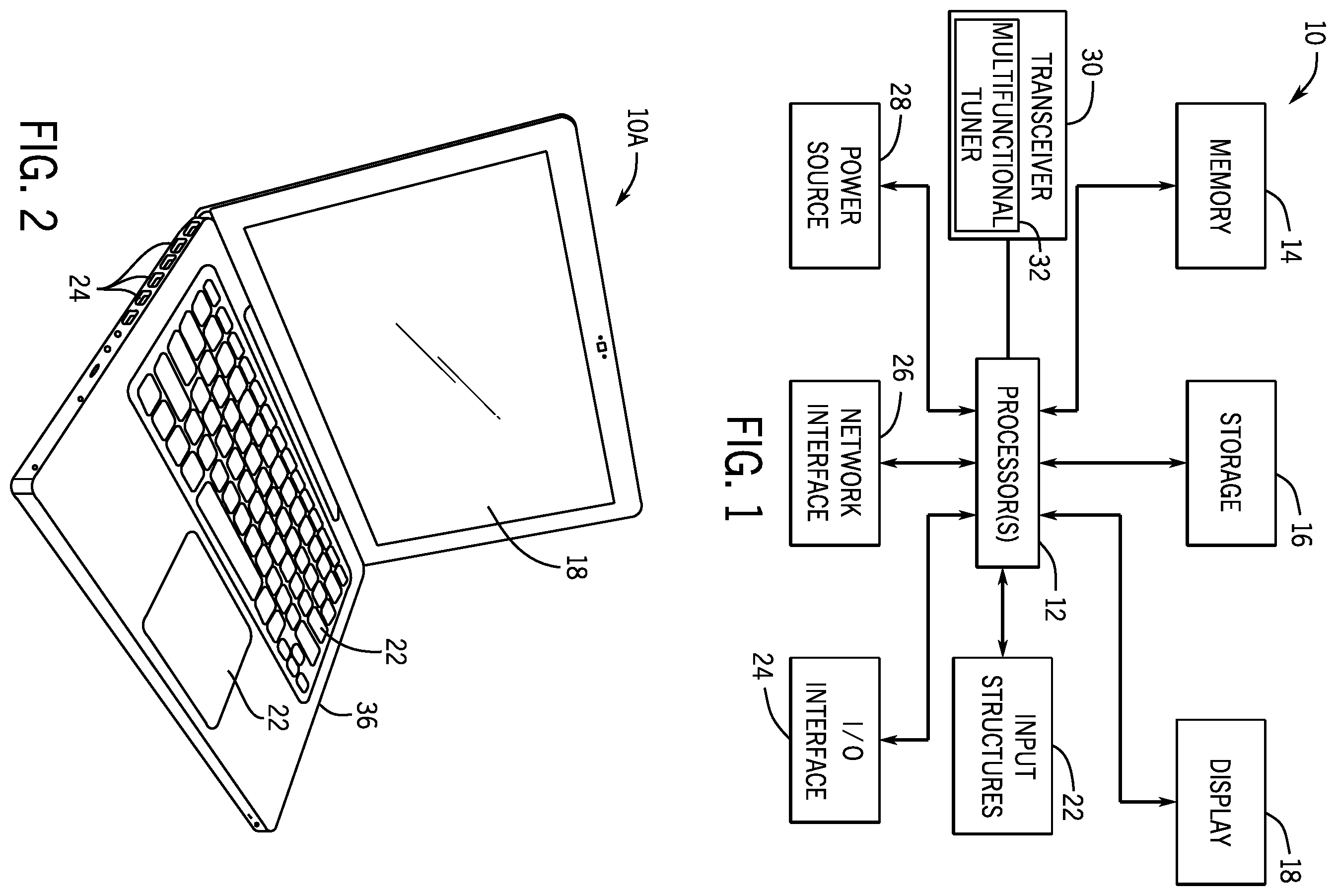 Patent US12348255 — Adaptive antenna tuning system — Figure 1