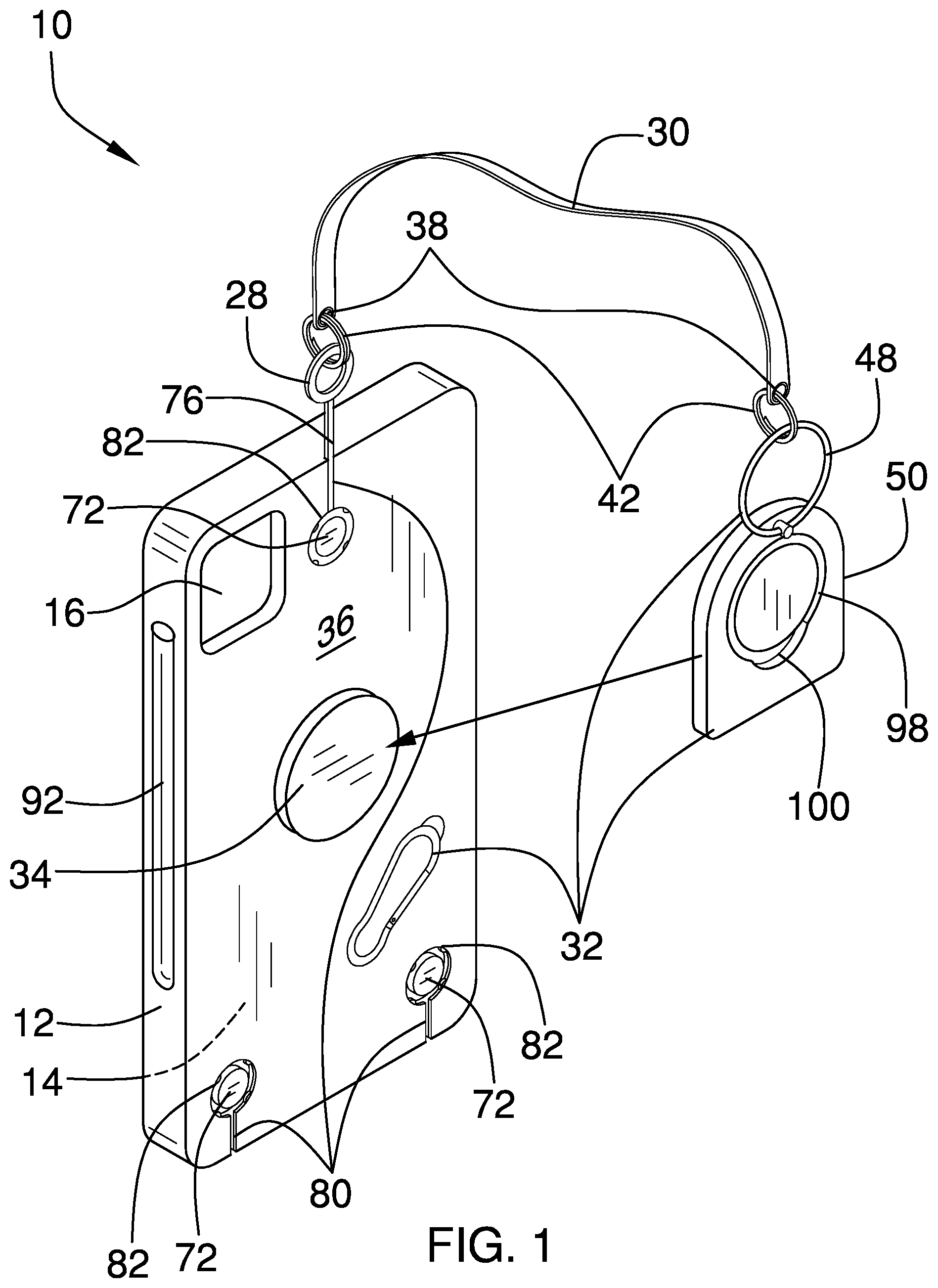 Patent US12348258 Figure 1 – Phone case assembly